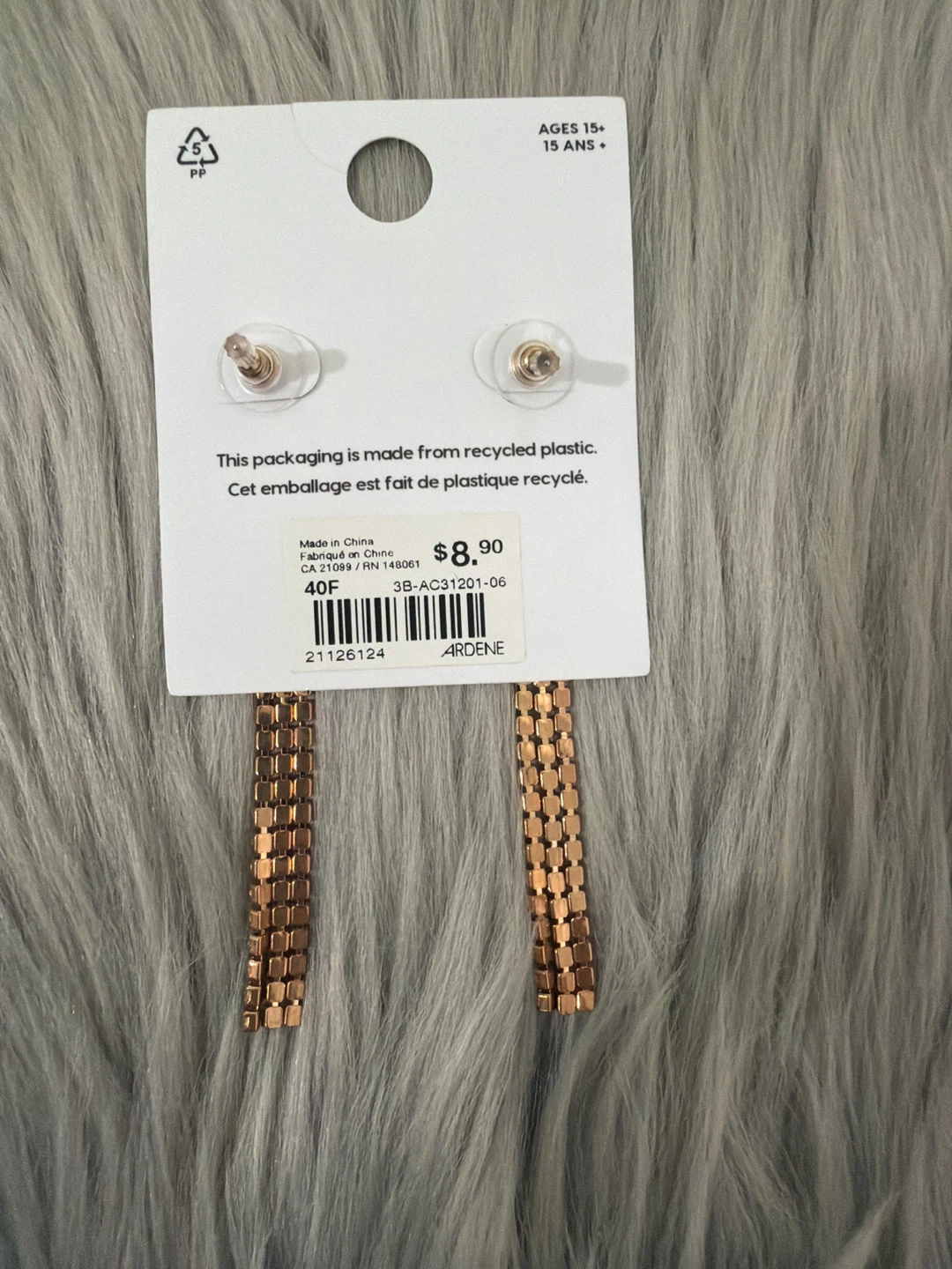 Ardene Dangle Earrings Pink/Silver - photo 3