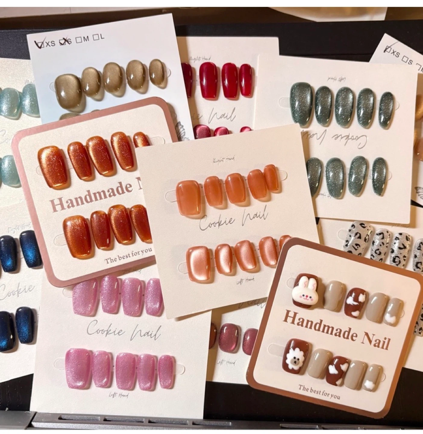 Handmade Press-On Nails with Tool Kit