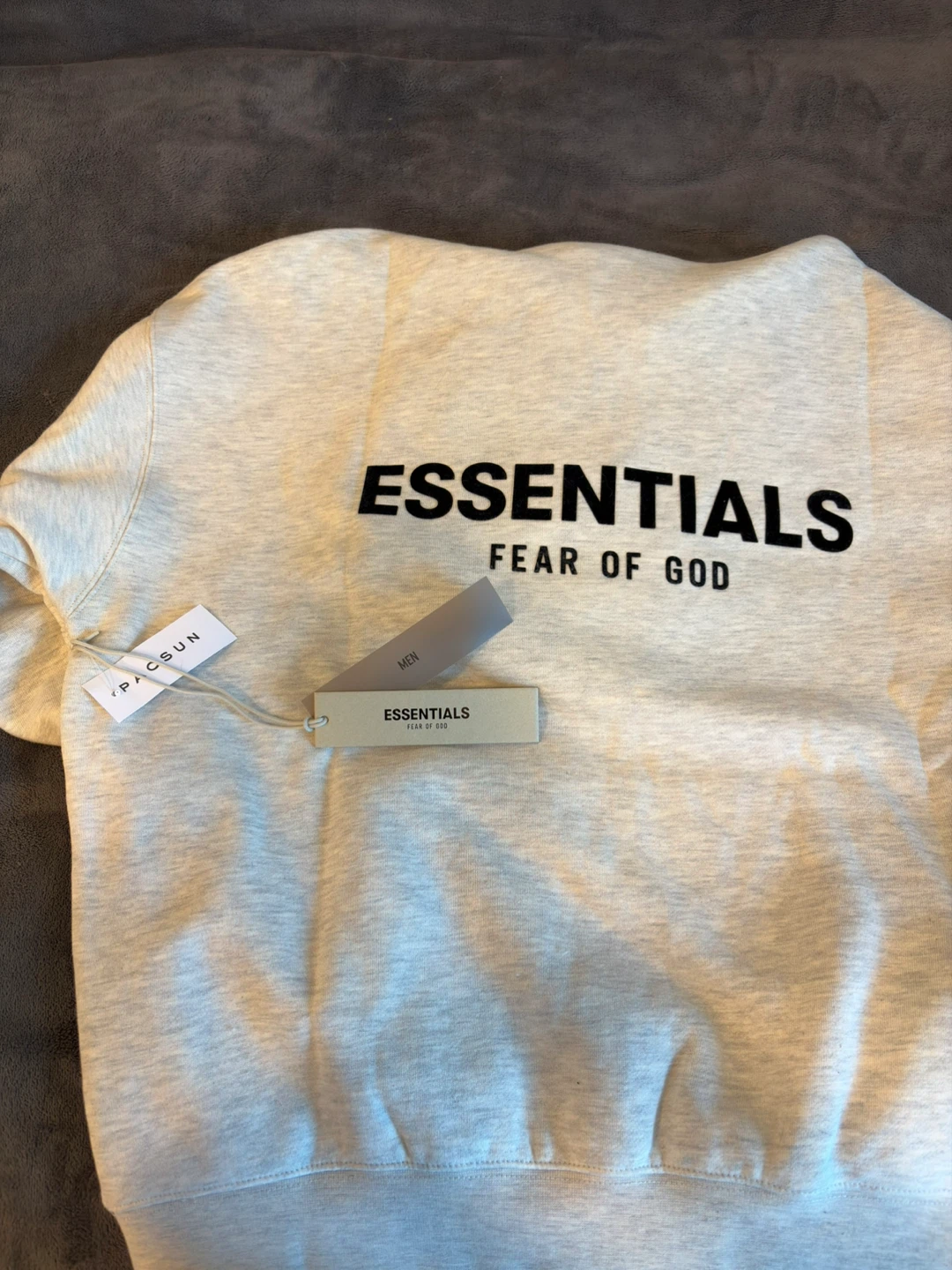 Fear of God Essentials Hoodie Light oatmeal SS22 Size S New - photo 3