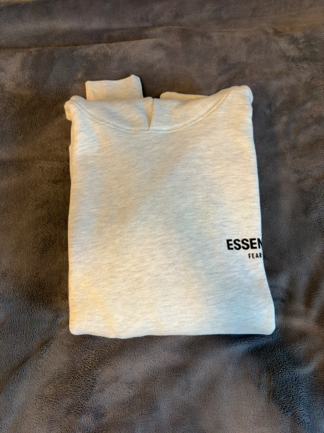 Fear of God Essentials Hoodie Light oatmeal SS22 Size S New - photo 5