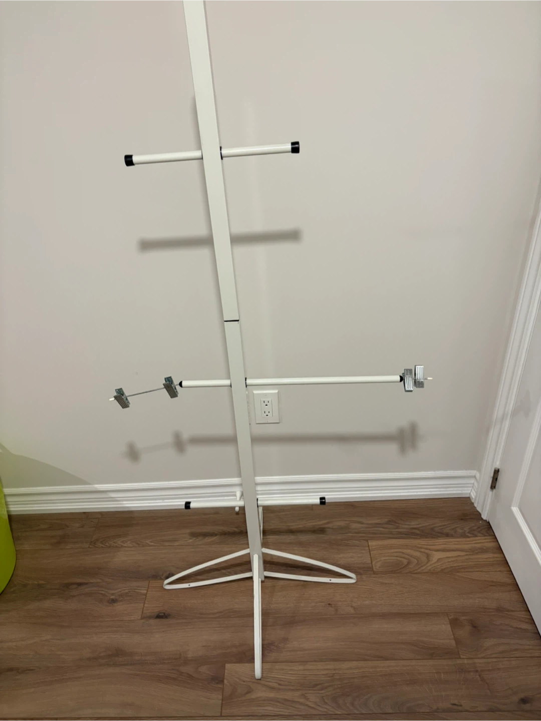 White Metal Clothes Drying Rack