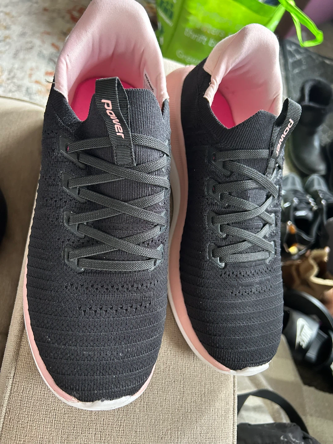 Power Women's Running Shoes - Black/Pink - photo 2