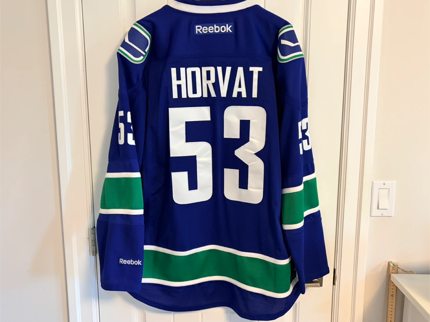 Authentic Reebok Vancouver Canucks Bo Horvat Blue Jersey XXL