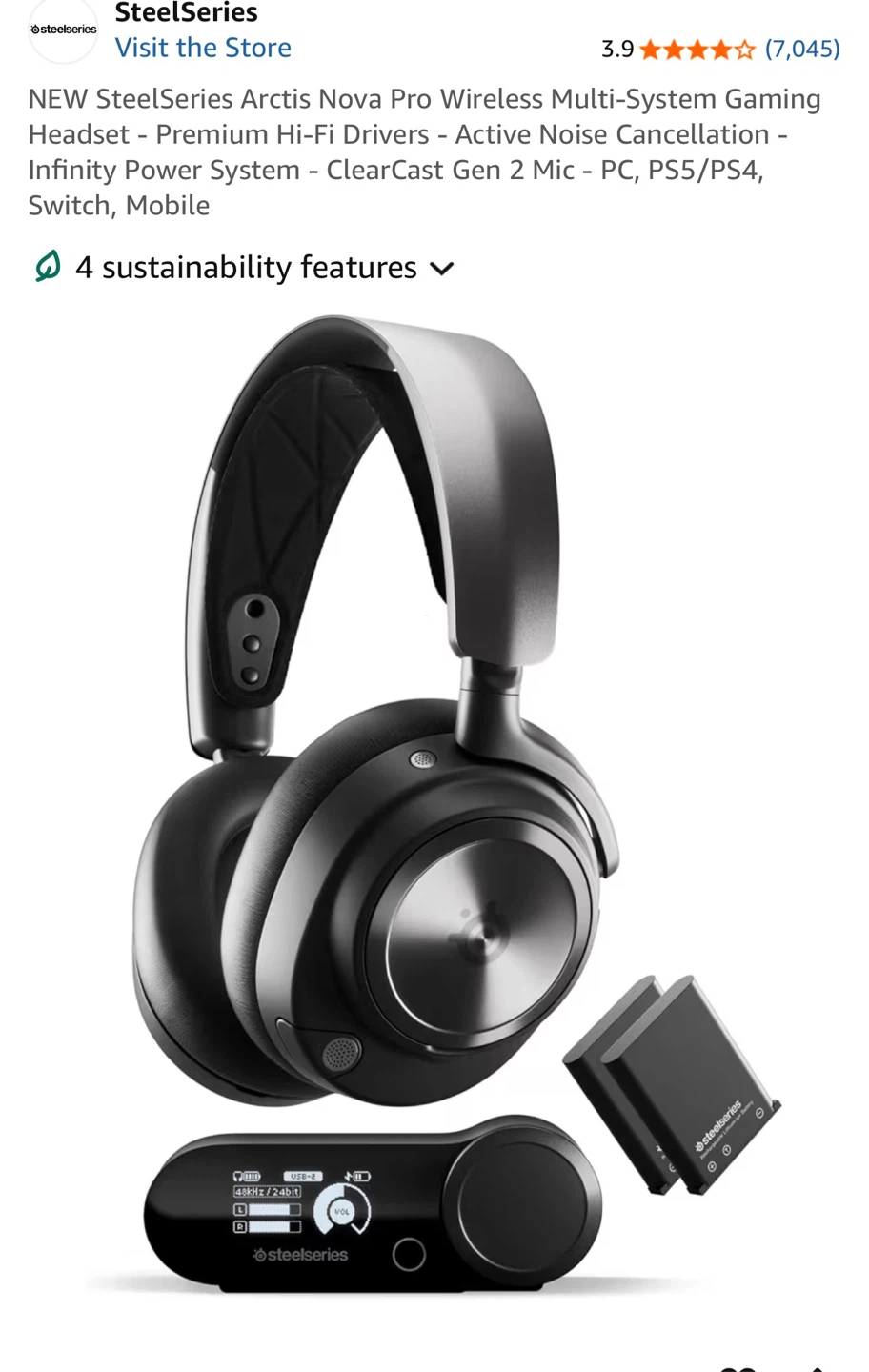 SteelSeries Arctis Nova Pro Wireless Gaming Headset
