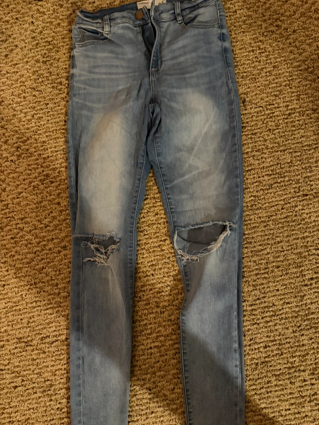 Garage Women's Light Wash Ripped Jeans Size 05 - photo 3