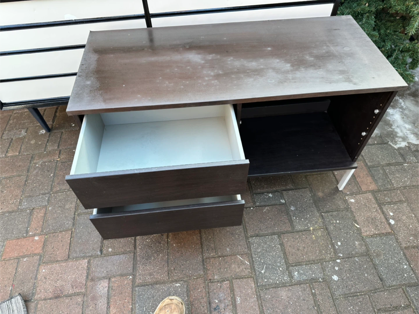 Dark Brown Dresser/TV Stand with Drawers - photo 3