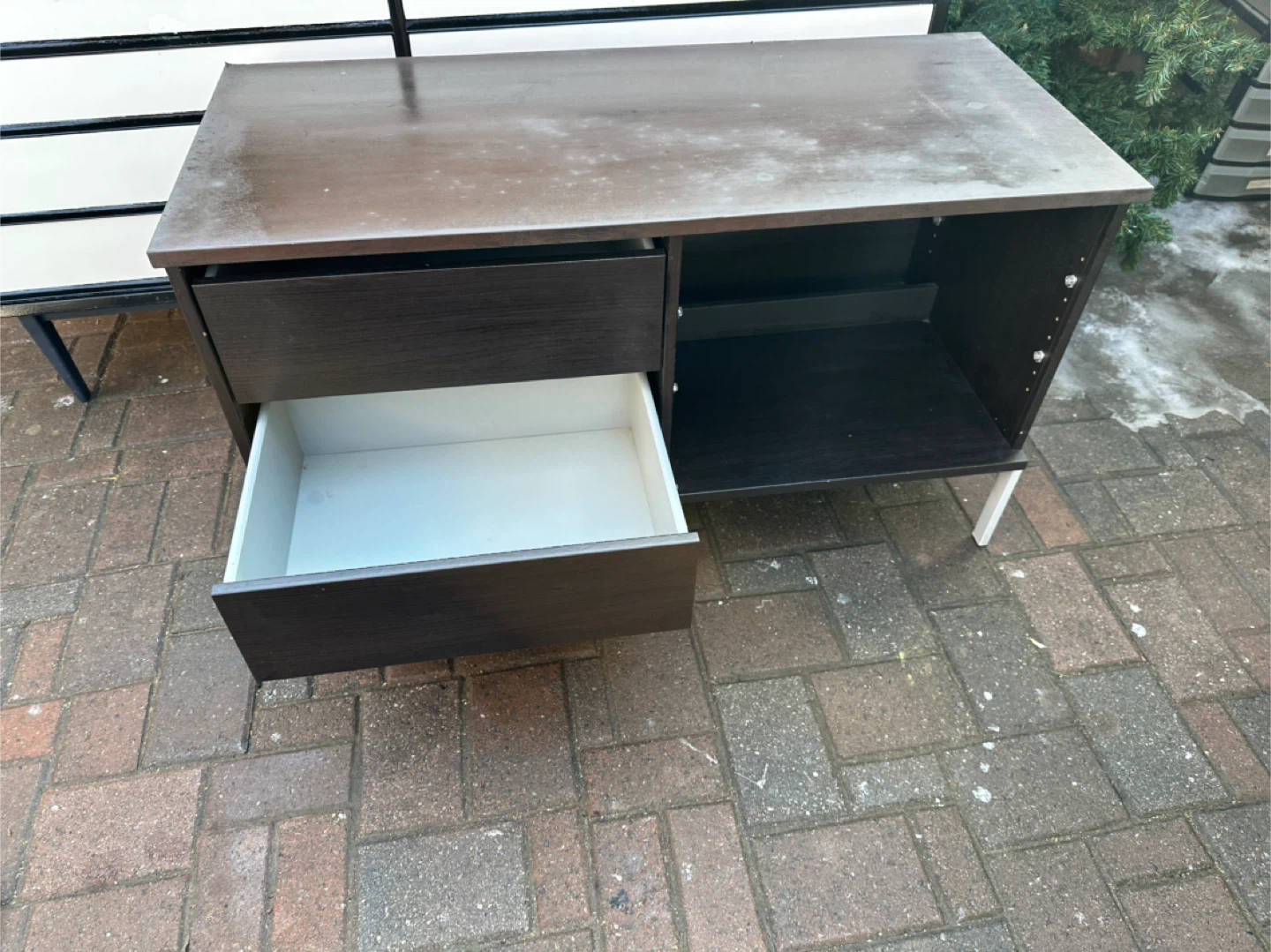 Dark Brown Dresser/TV Stand with Drawers - photo 2