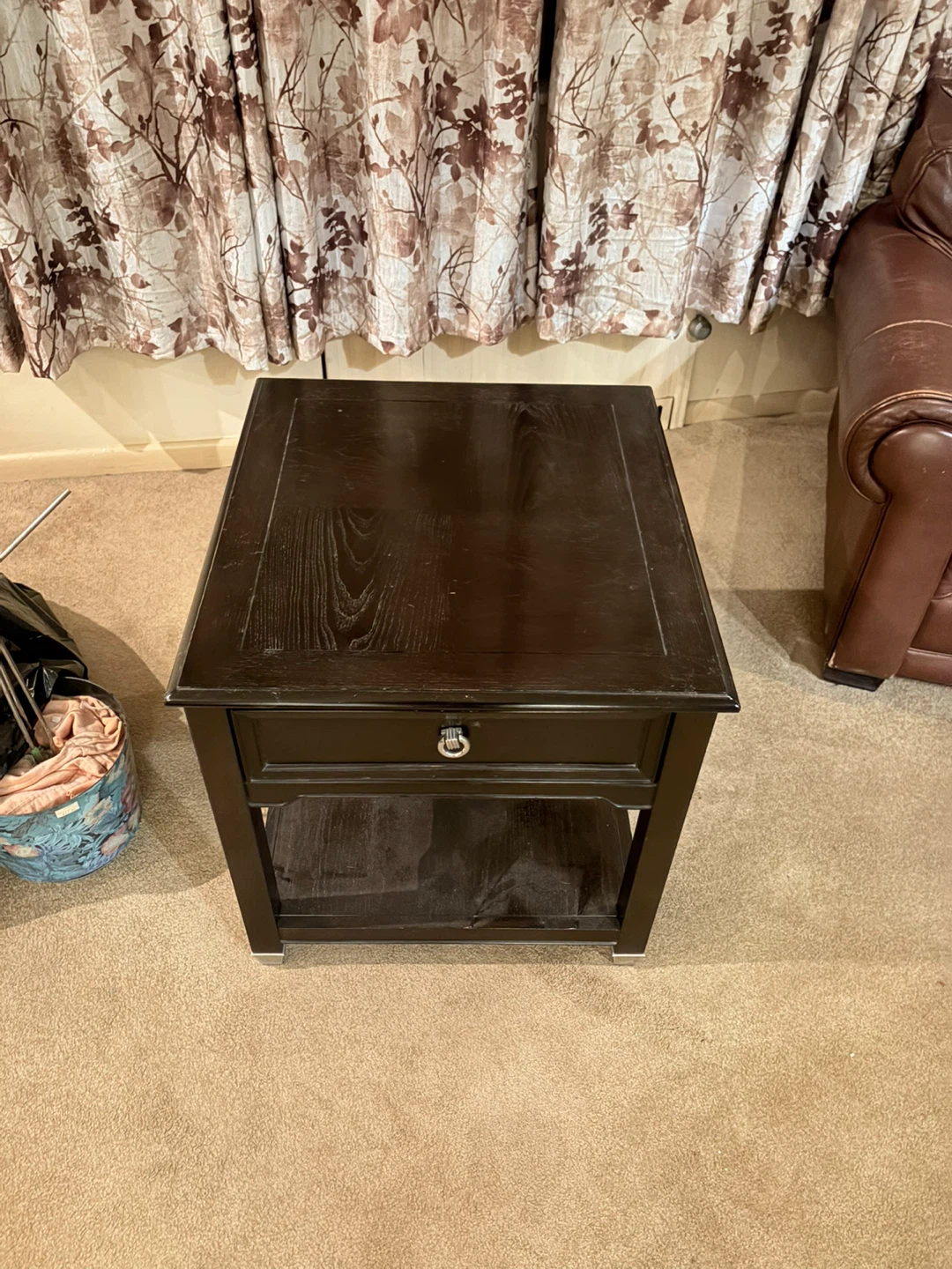 Dark Brown Lift Top Coffee Table with Storage - photo 4