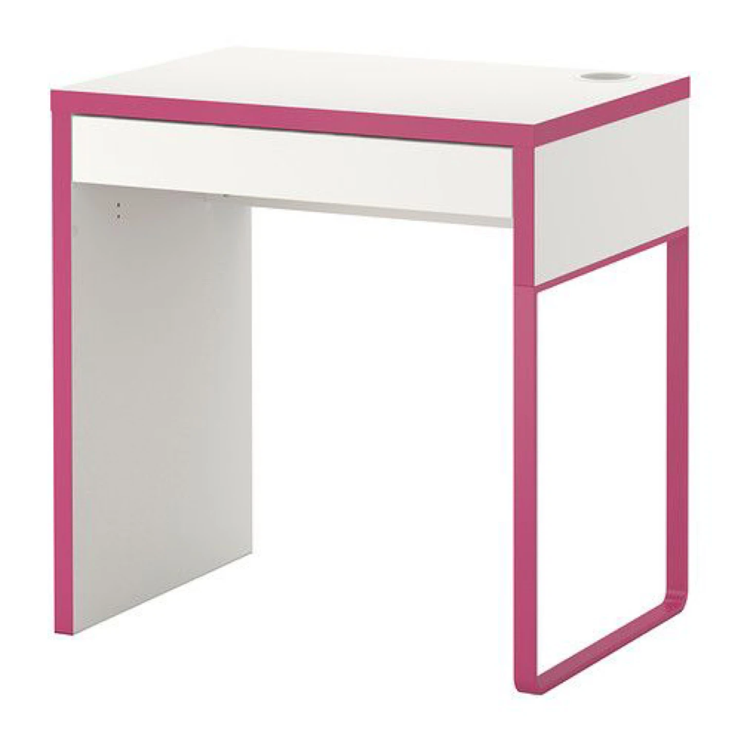 Ikea MICKE Pink & White Desk with Matching Chair - photo 4