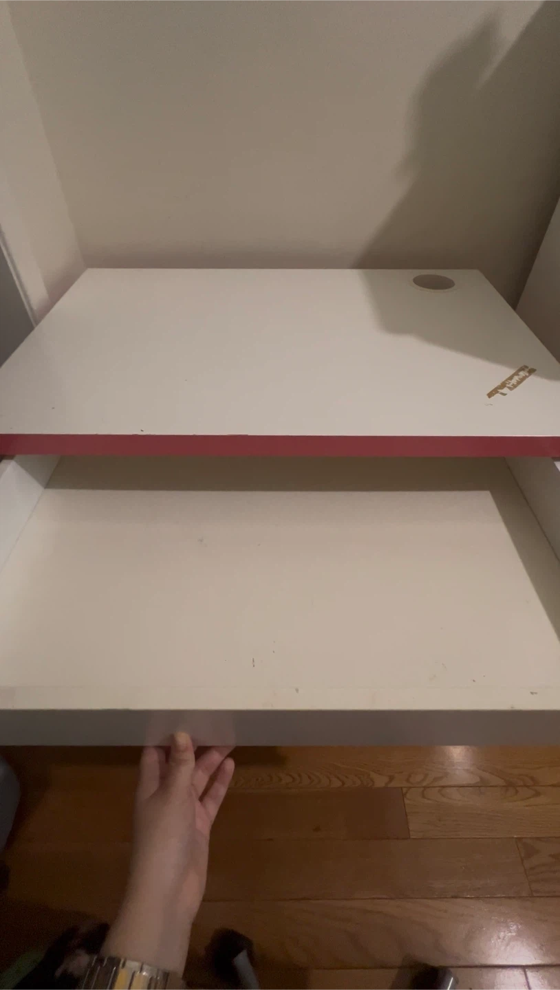 Ikea MICKE Pink & White Desk with Matching Chair - photo 3