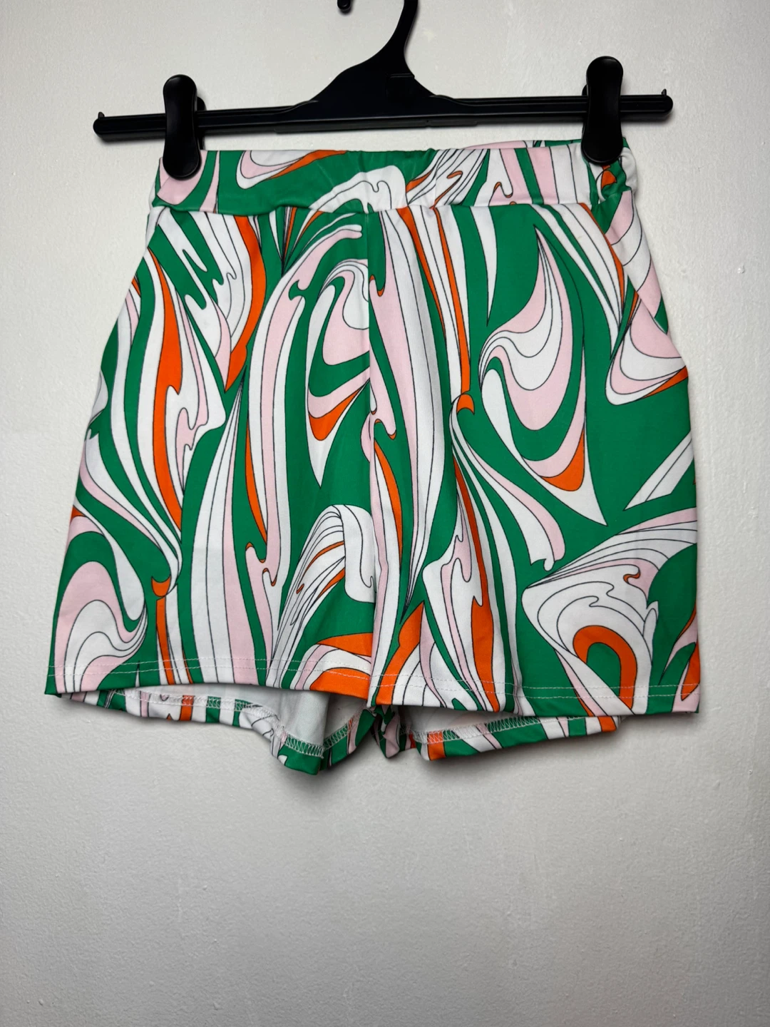 Women's Multi-color Swirl Print Shorts - Size M