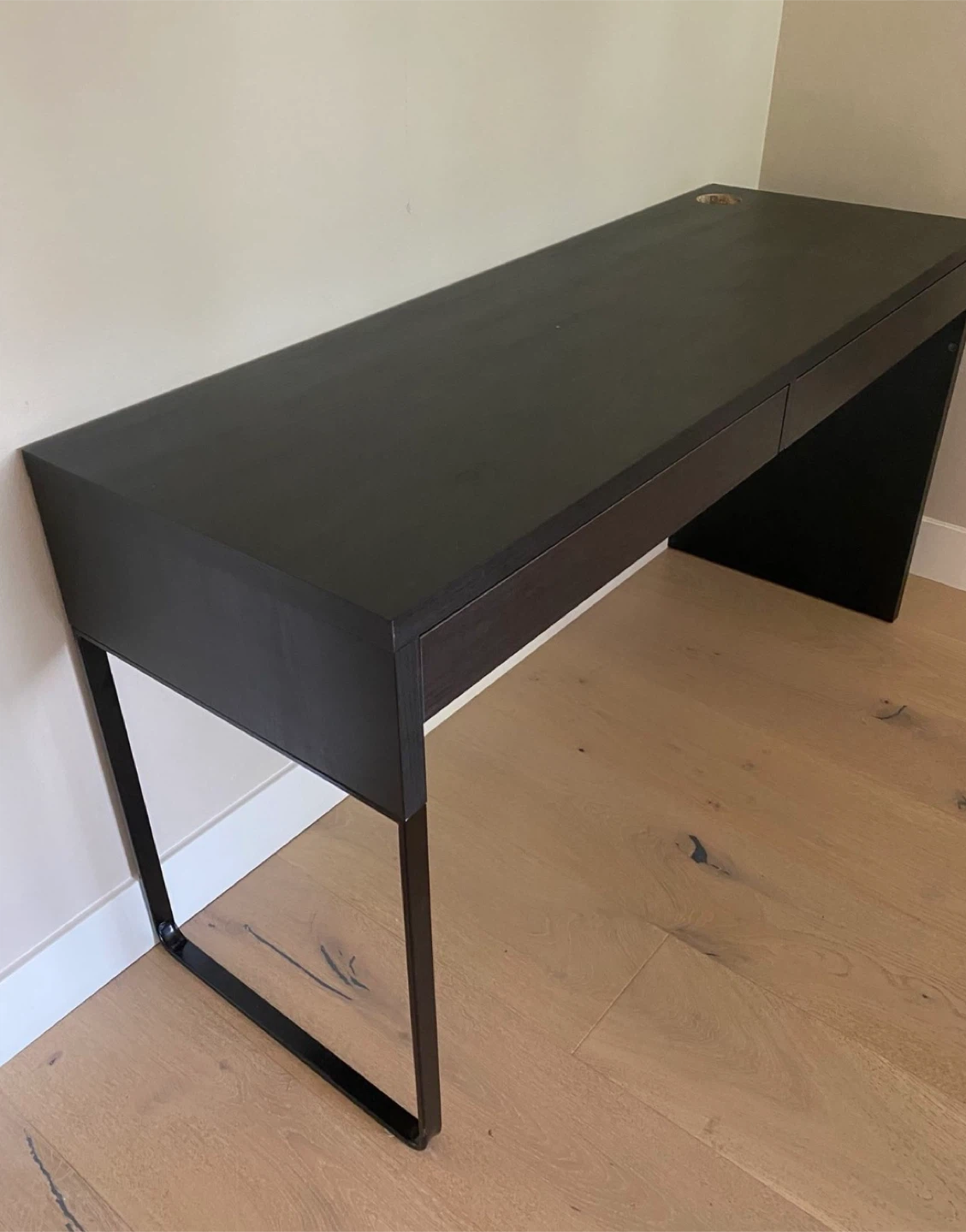 IKEA MICKE Desk, black-brown, 55 7/8x19 5/8 "