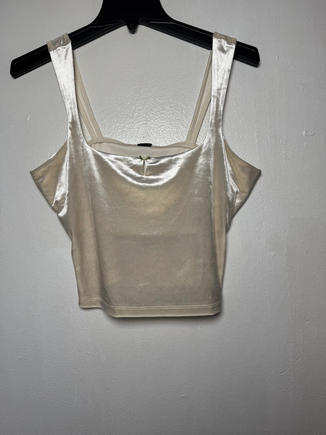 Wild Fable Velvet Cami Top - Cream - Size M