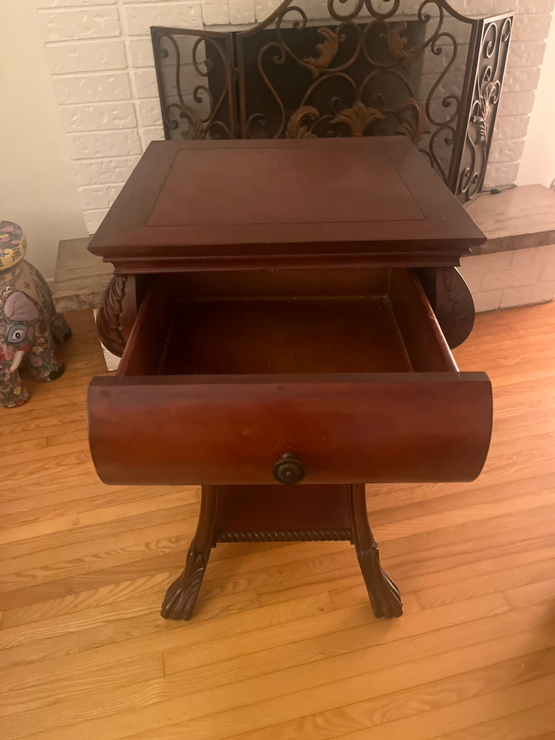 Wooden Side Table with Drawer - photo 2