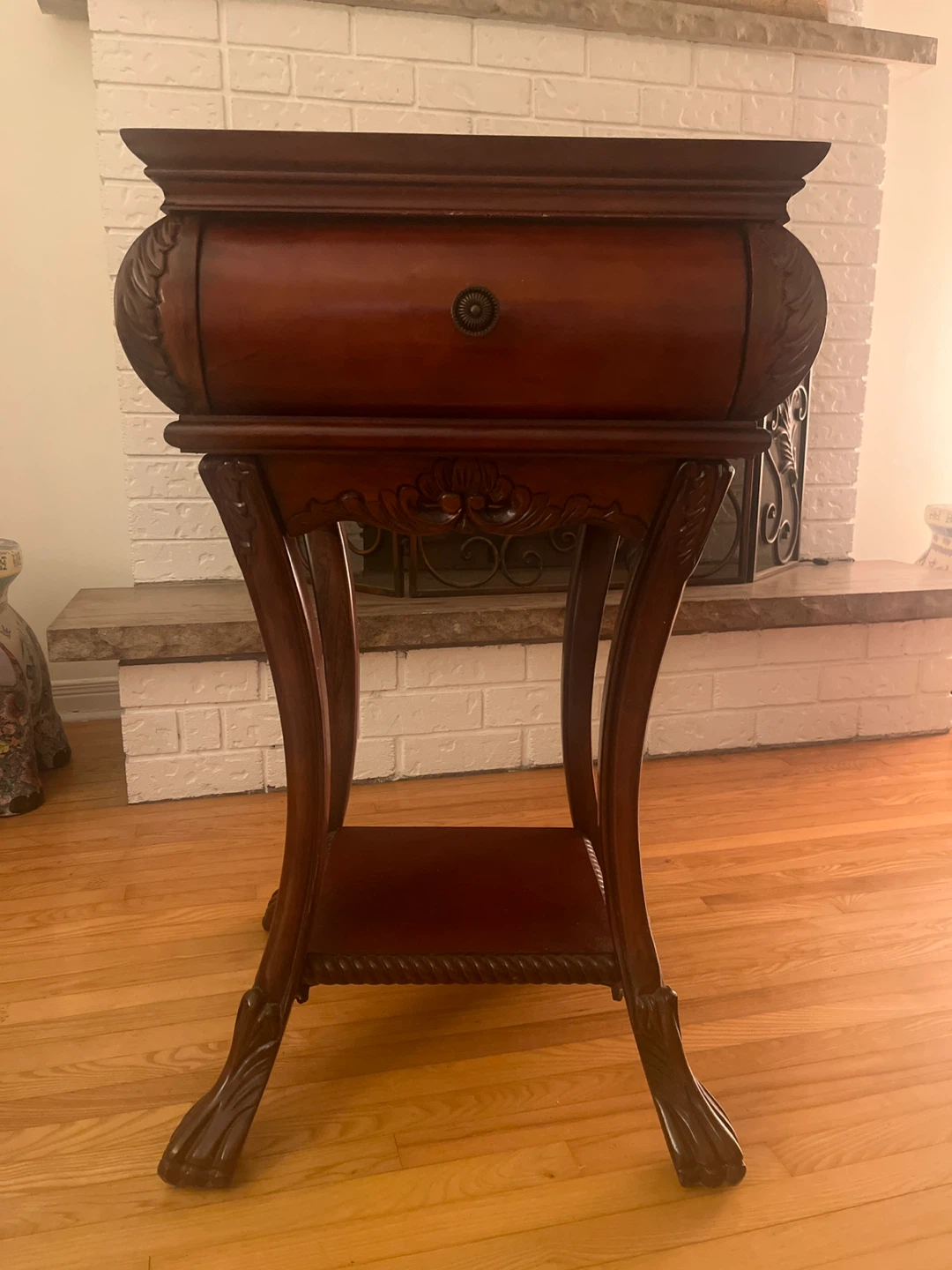 Wooden Side Table with Drawer
