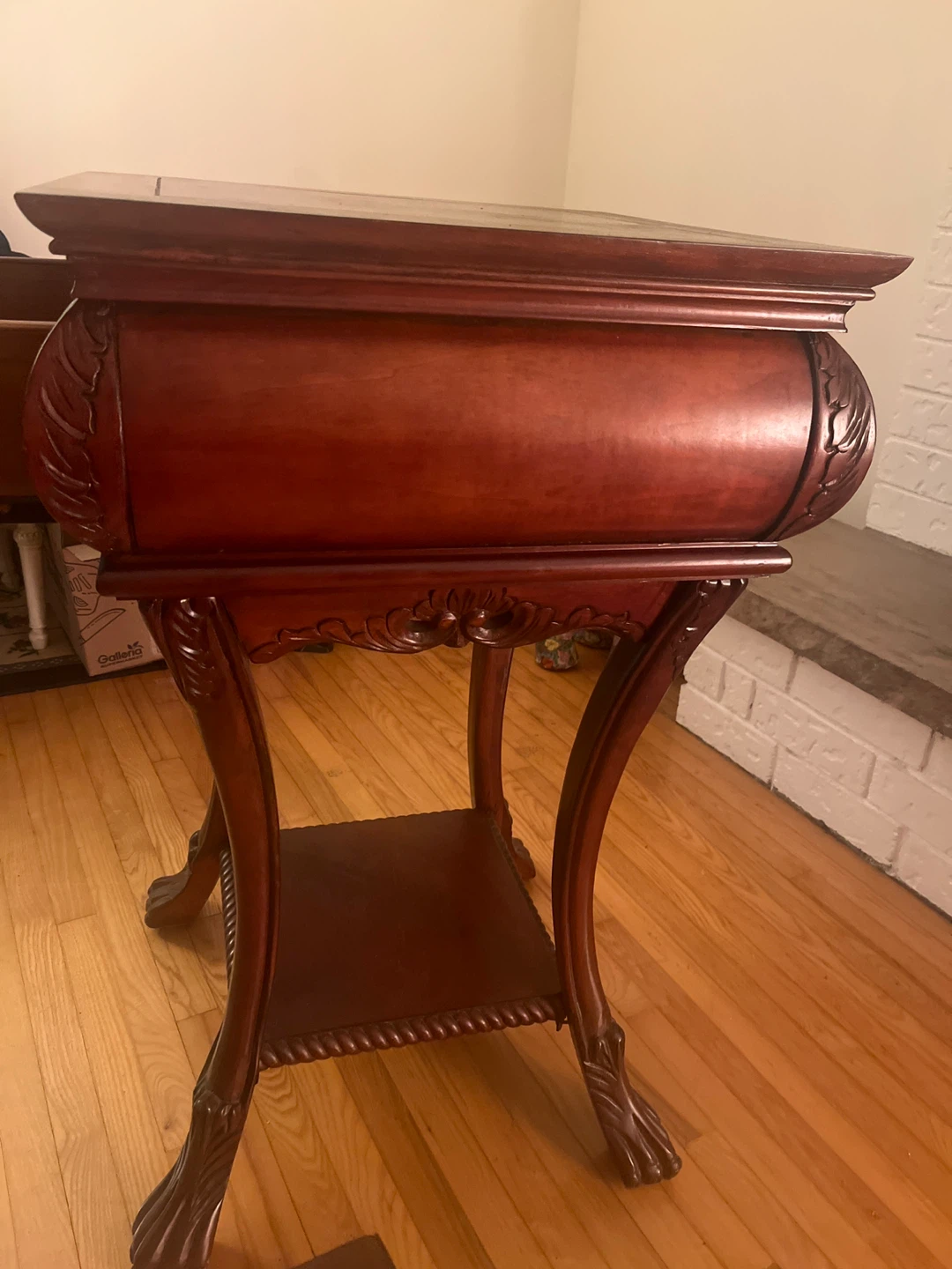 Wooden Side Table with Drawer - photo 3