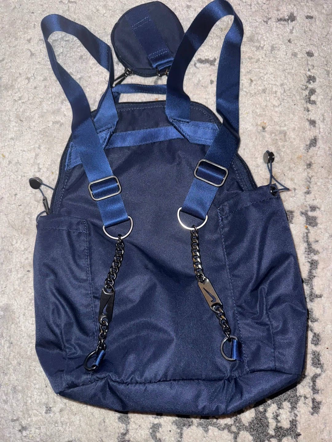 Nike Blue Nylon Backpack with Detachable Pouch - photo 3