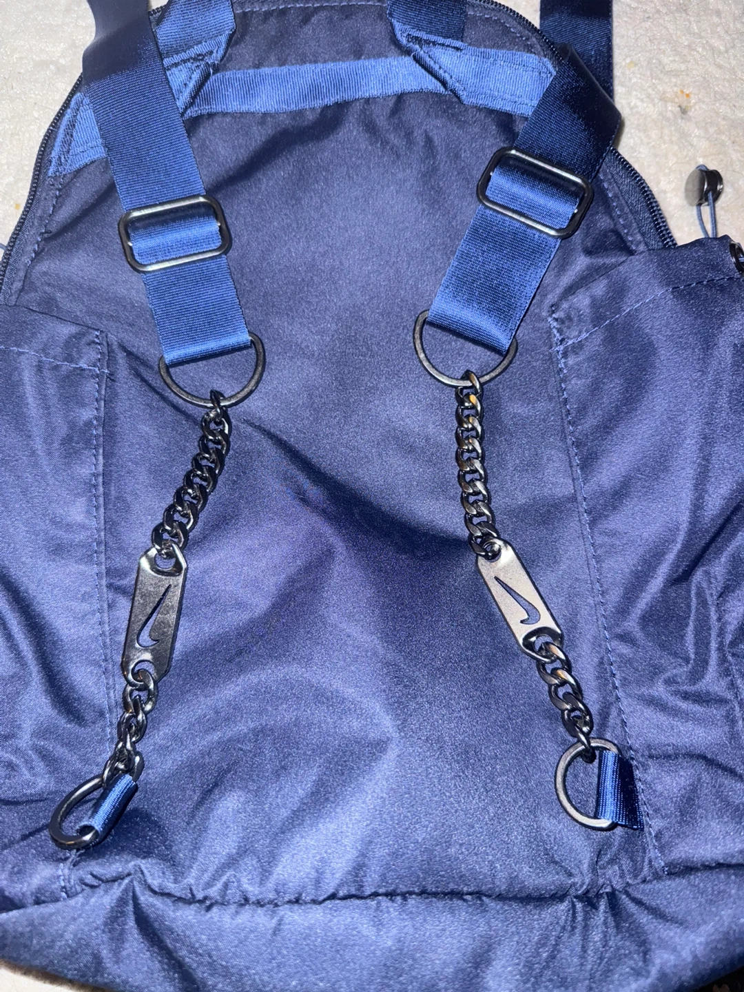 Nike Blue Nylon Backpack with Detachable Pouch - photo 4