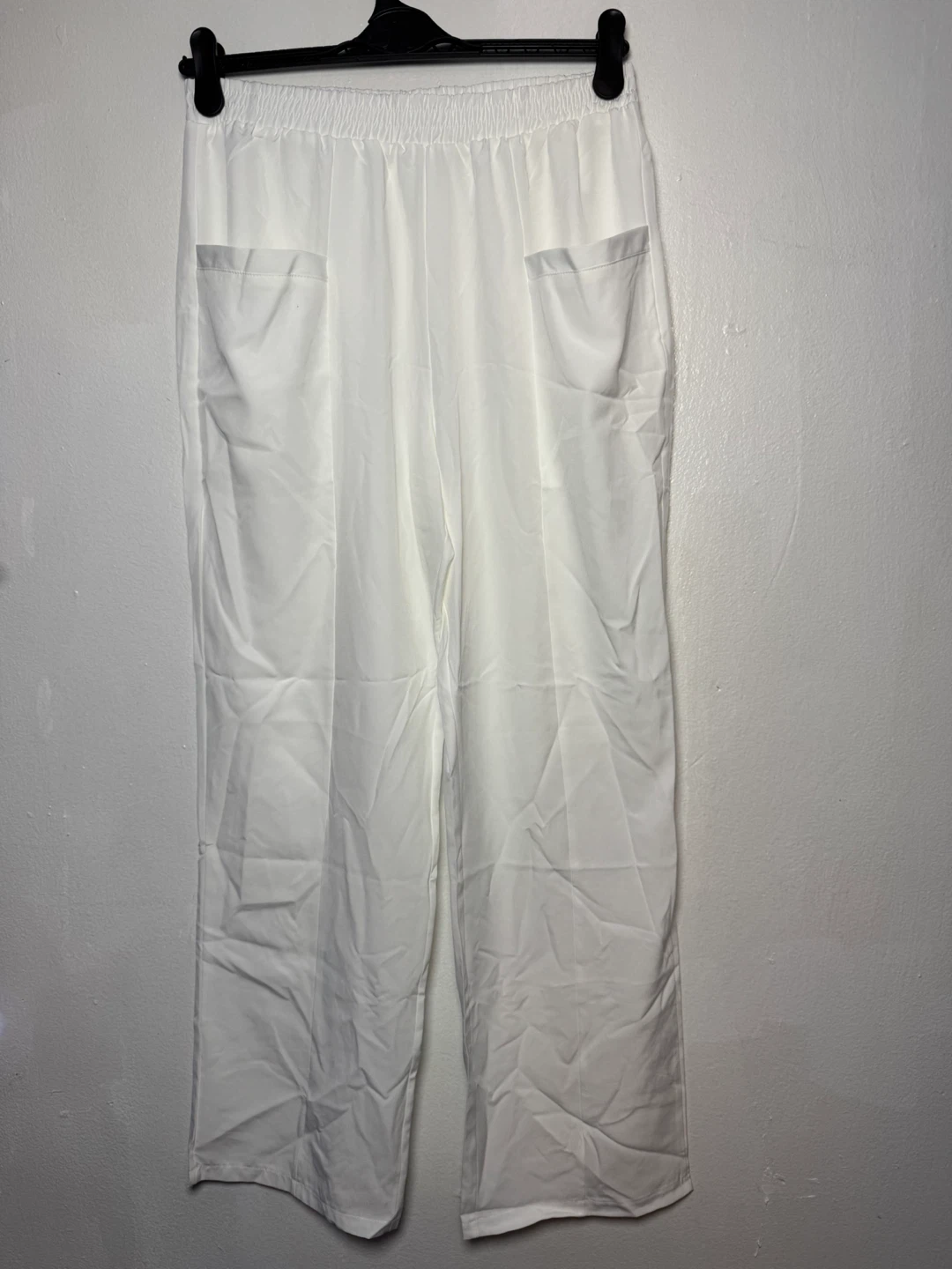 White Wide-Leg Pants