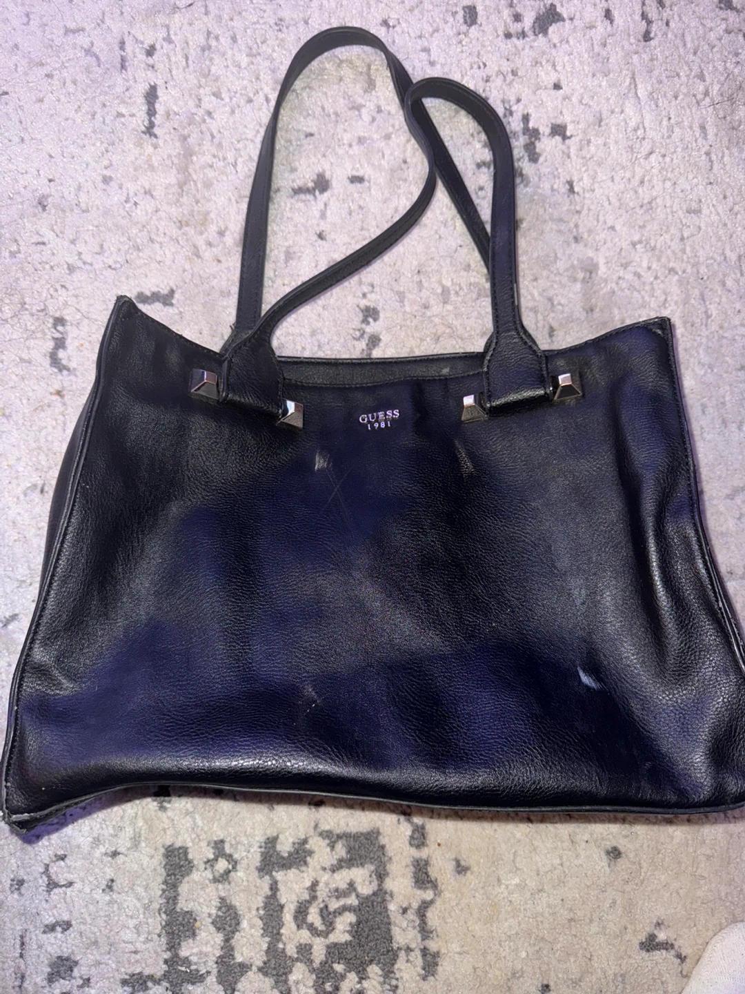 Black Guess Tote Bag