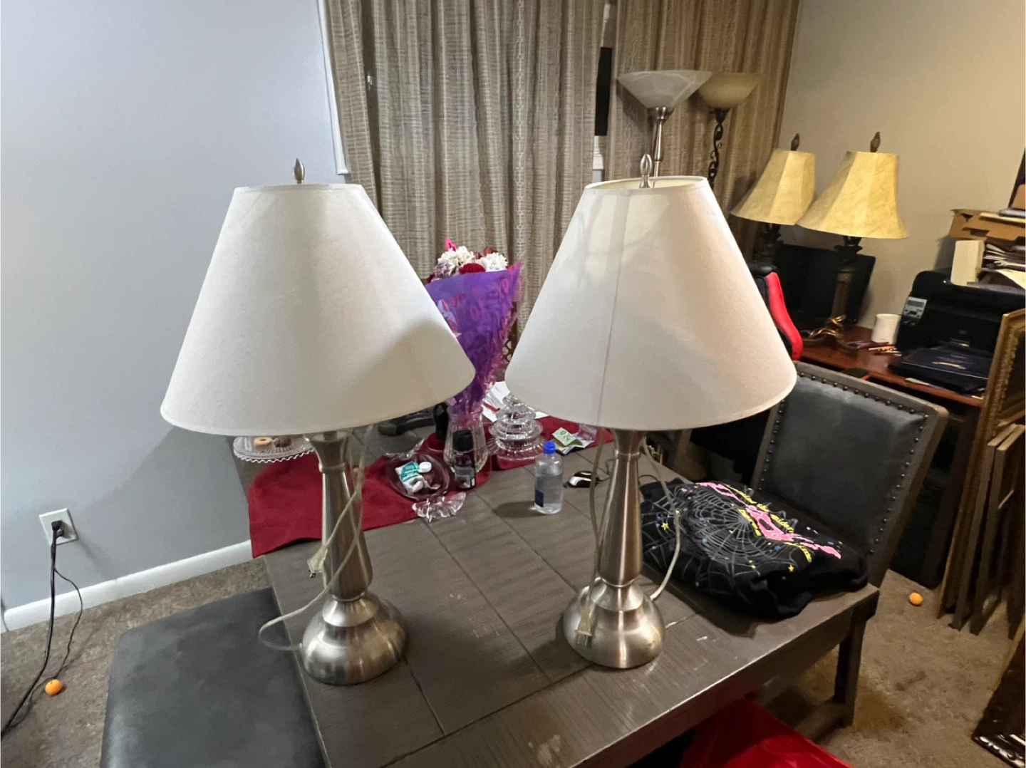 Free delivery used Set of 2 Table Lamps - photo 4