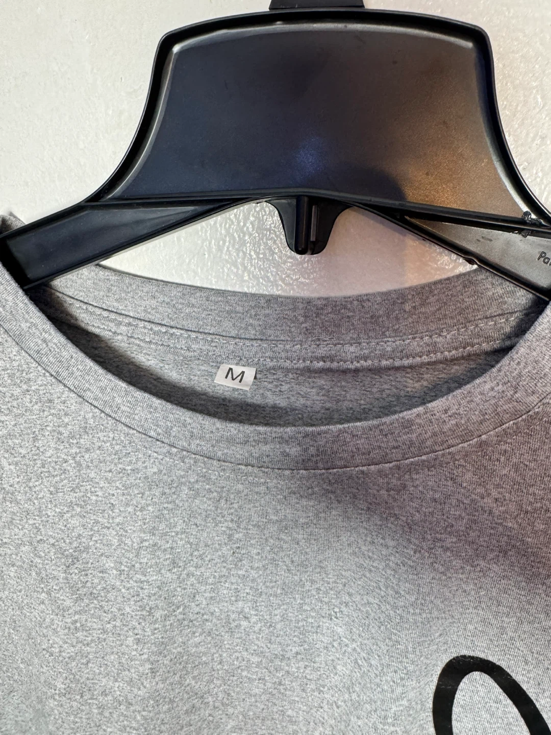 Gray Cropped T-Shirt with Heart Design - Size M - photo 3