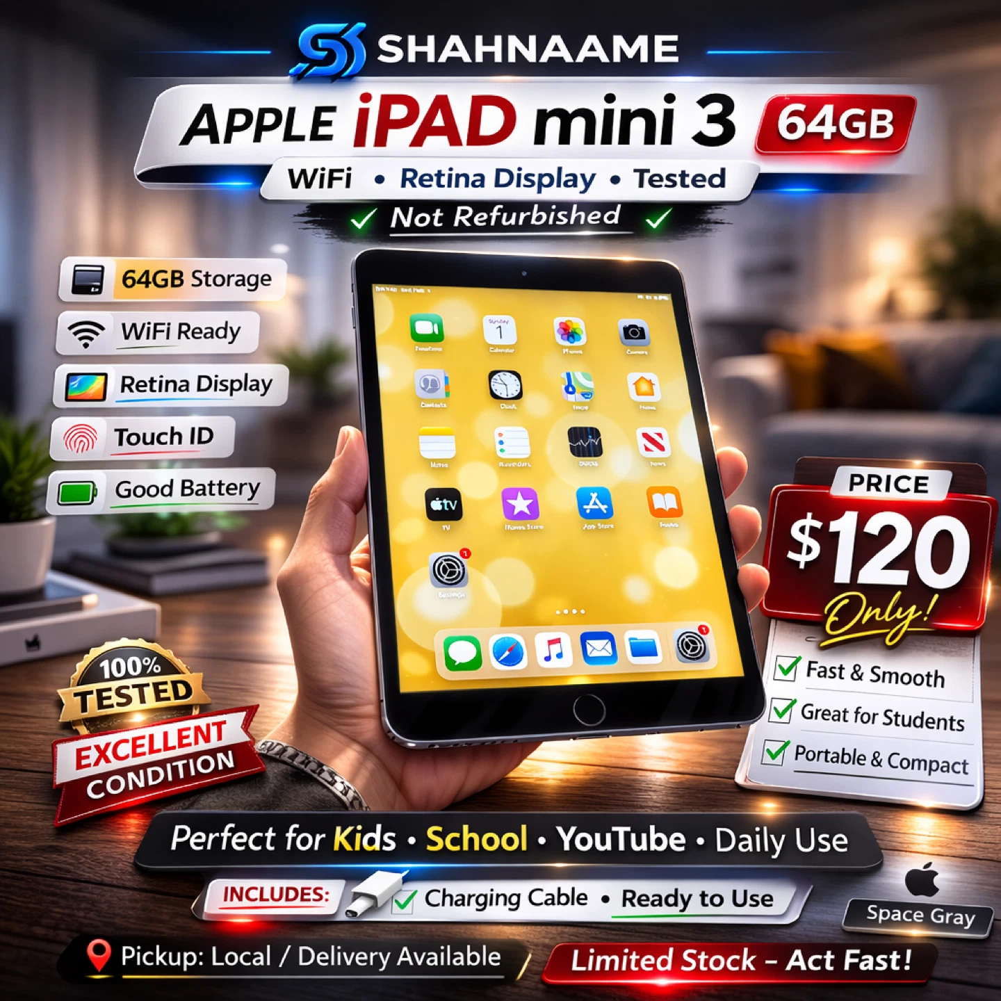 Apple iPad mini 3 64GB WiFi Space Gray