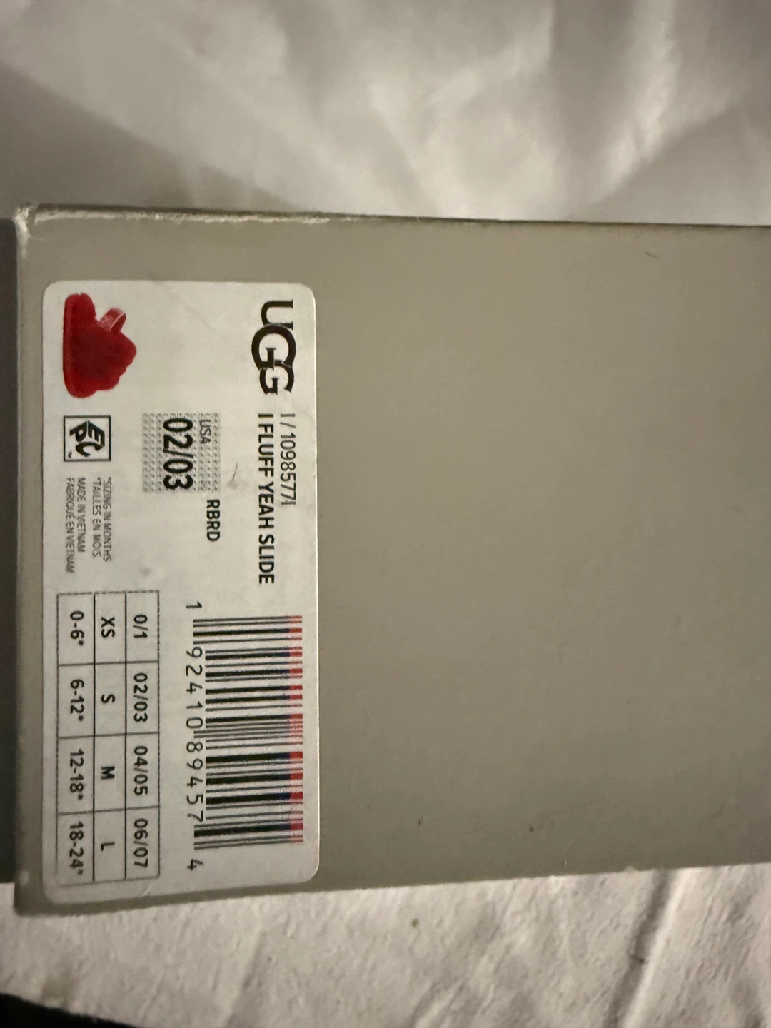 UGG Fluff Yeah Slide Slippers - Red - Size Medium