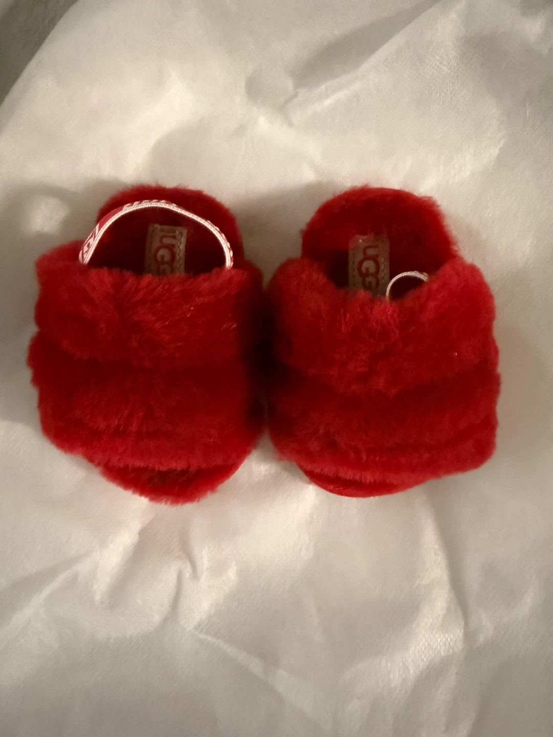 UGG Fluff Yeah Slide Slippers - Red - Size Medium - photo 4