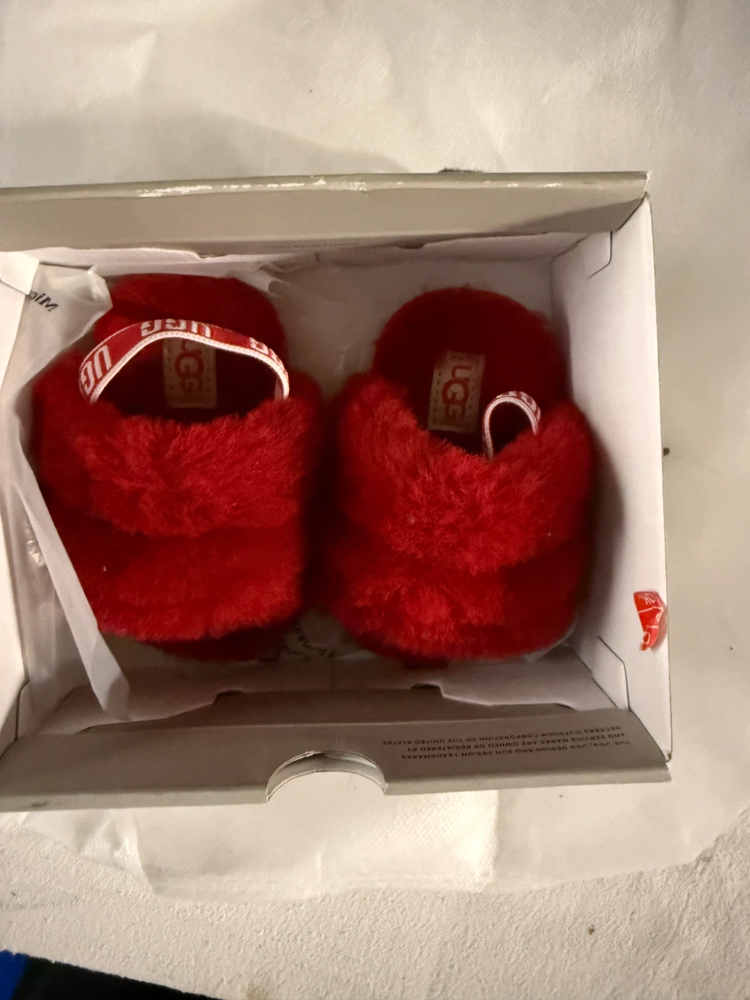 UGG Fluff Yeah Slide Slippers - Red - Size Medium - photo 2