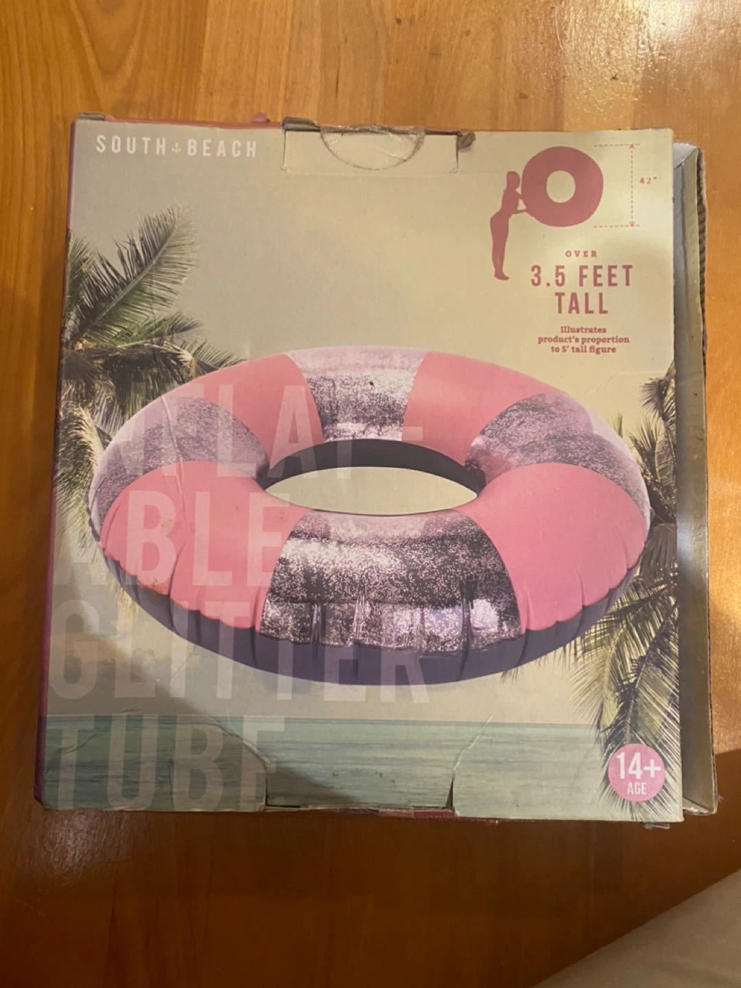 South Beach Inflatable Glitter Tube 42" x 42" - photo 5
