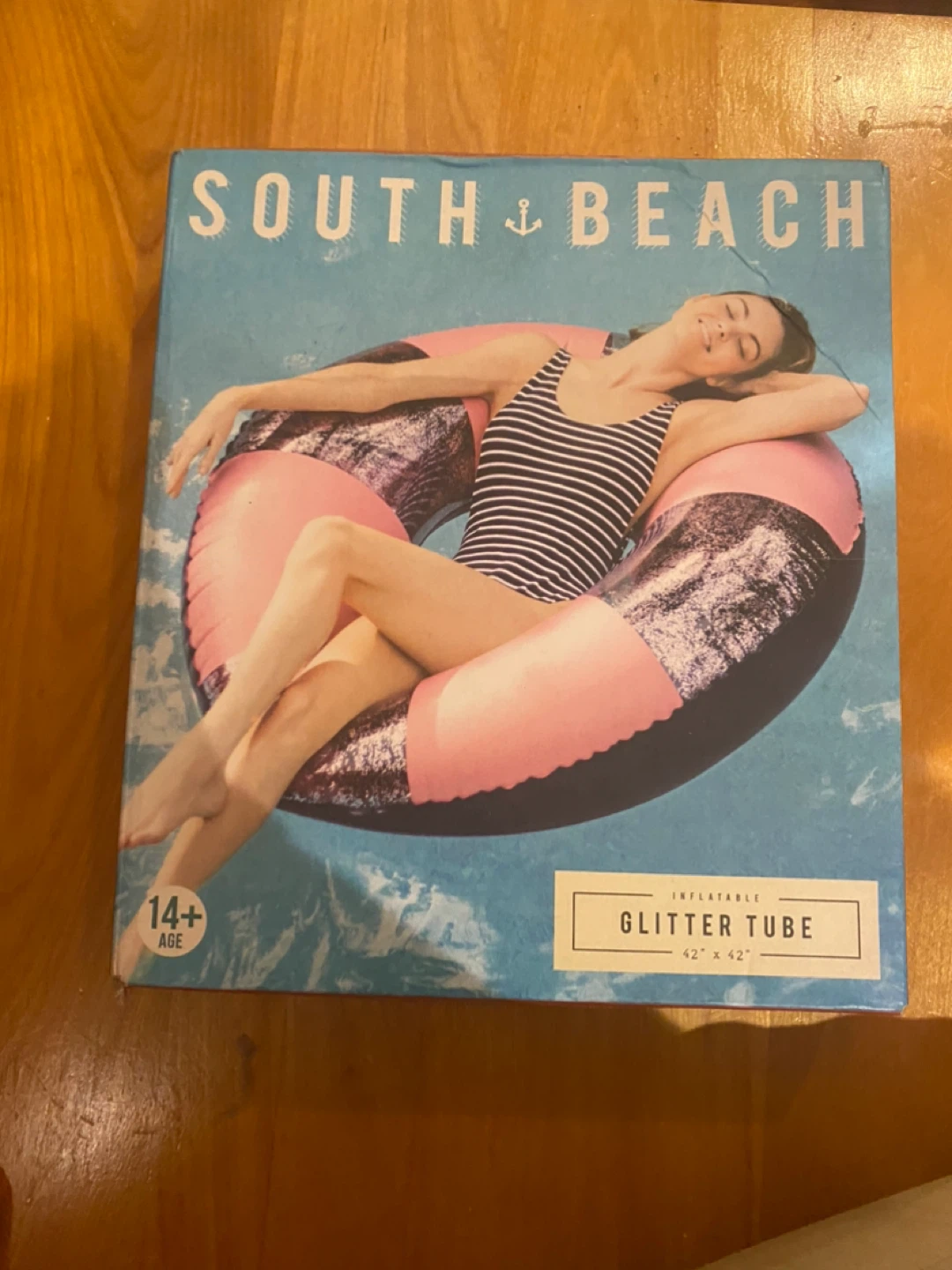 South Beach Inflatable Glitter Tube 42" x 42" - photo 3
