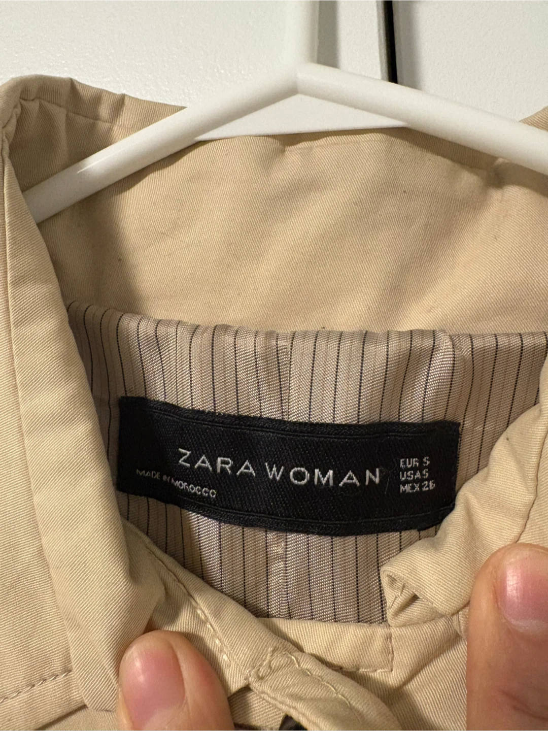 Zara Woman Beige Trench Coat - Size S - photo 2