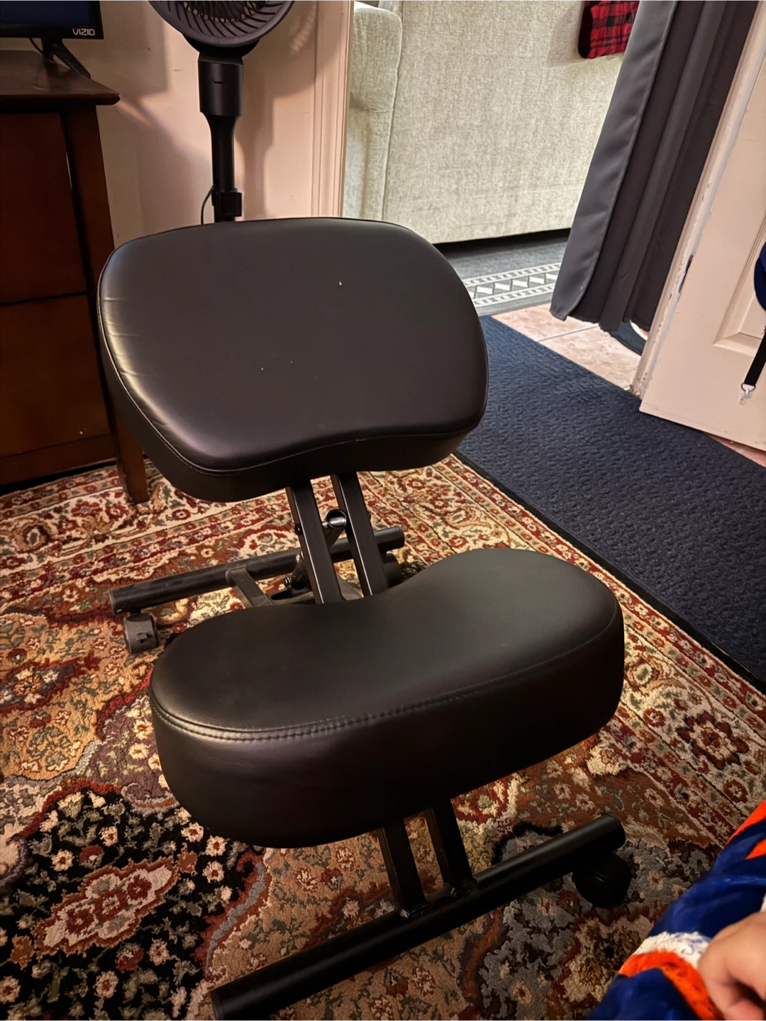 Black Ergonomic Kneeling Chair - photo 2