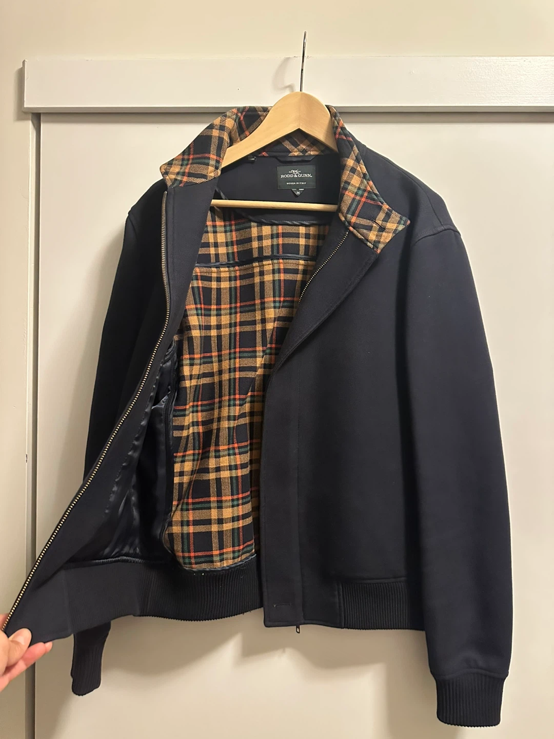 Rodd & Gunn Cambrian Bomber Jacket Size M in Navy - photo 3