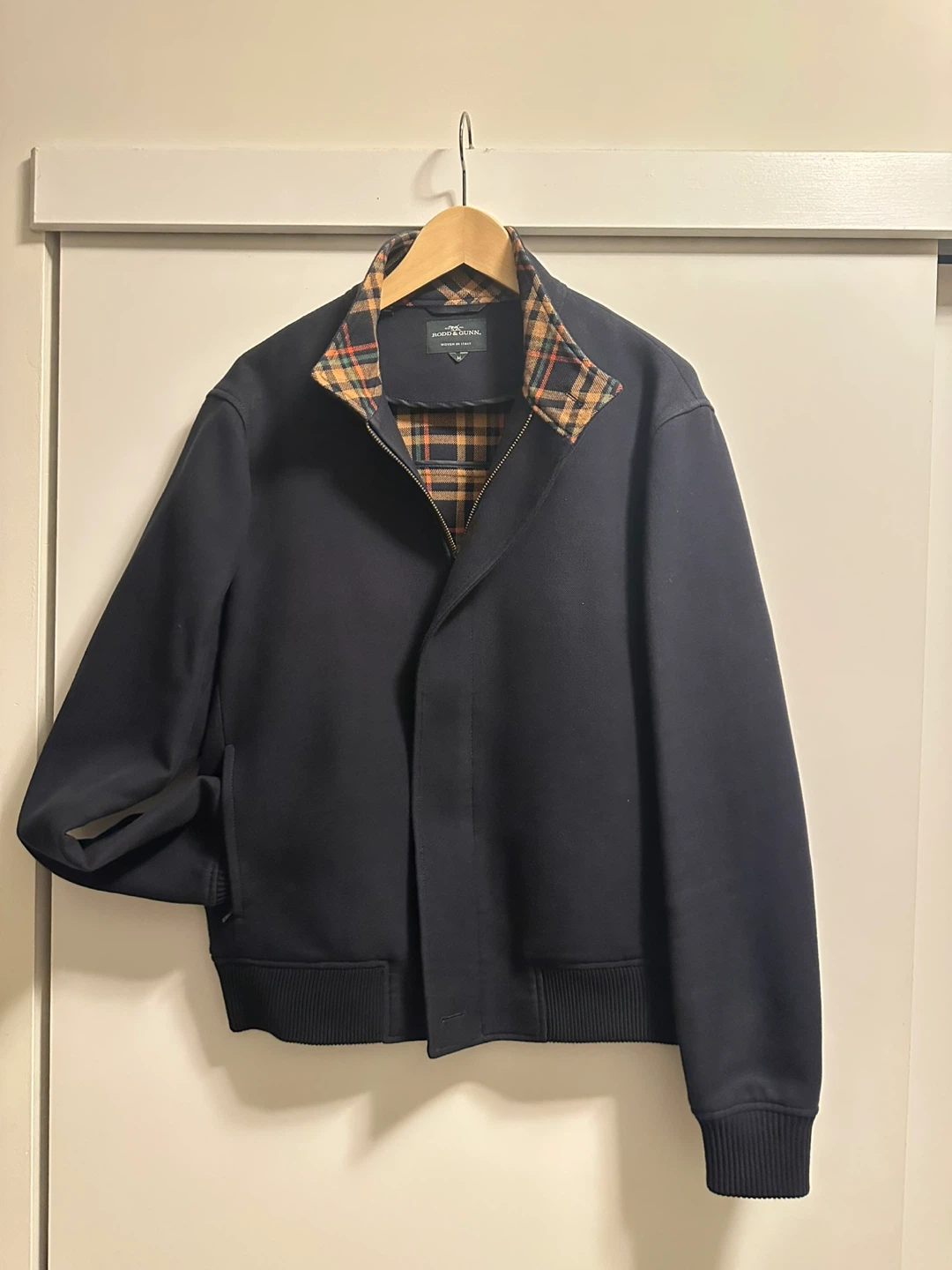 Rodd & Gunn Cambrian Bomber Jacket Size M in Navy
