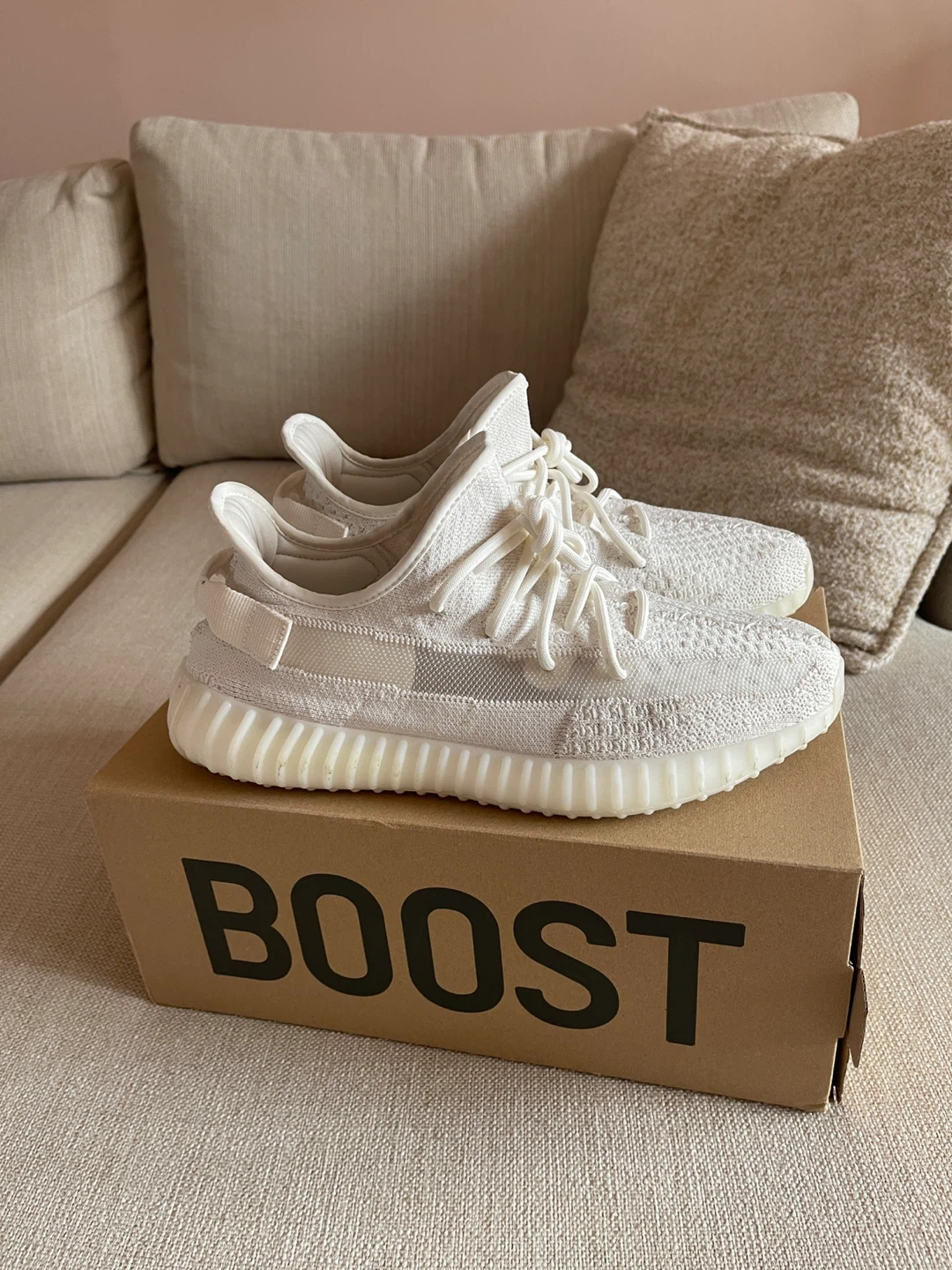 Adidas Yeezy Boost 350 V2 Bone Sneakers - photo 4
