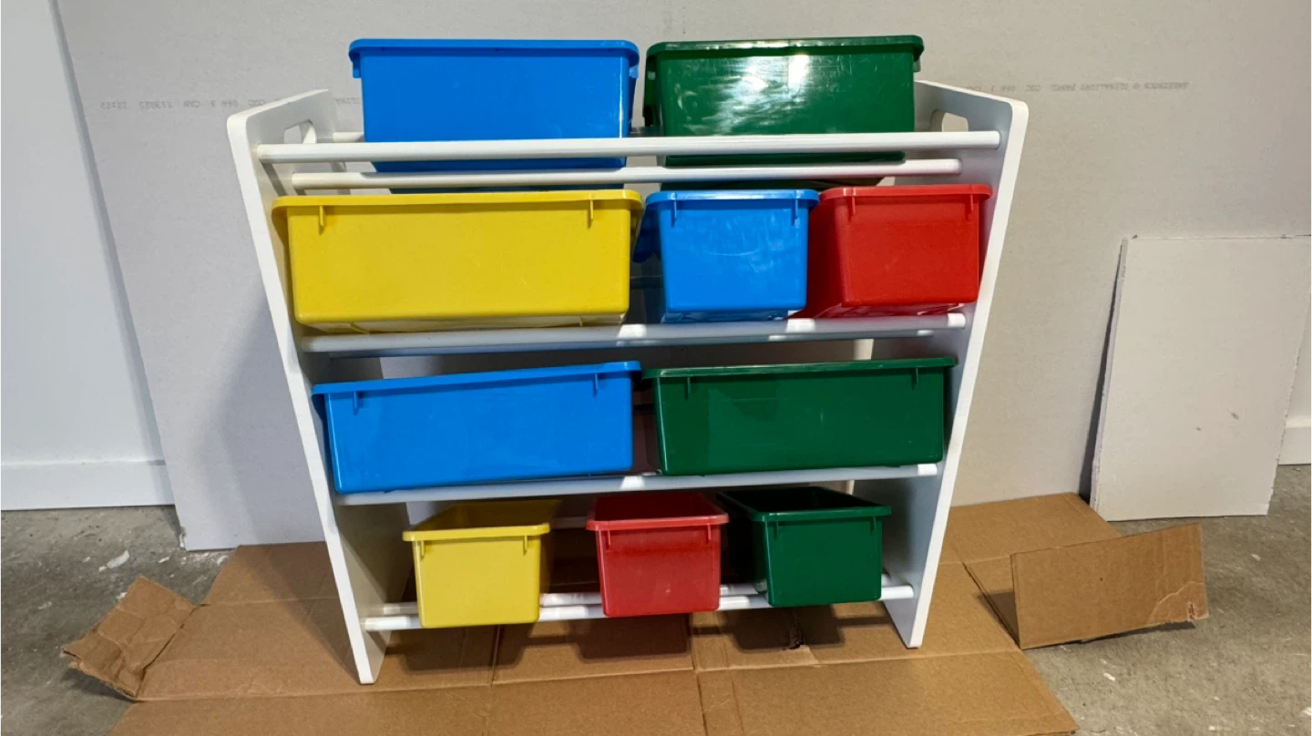Kids Toy Organizer Storage Rack with Bins - photo 2