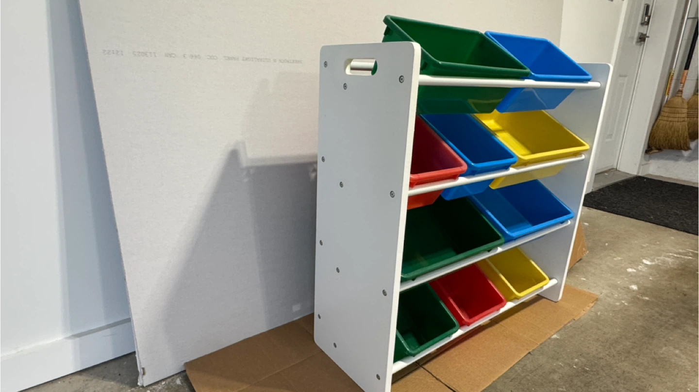 Kids Toy Organizer Storage Rack with Bins - photo 4