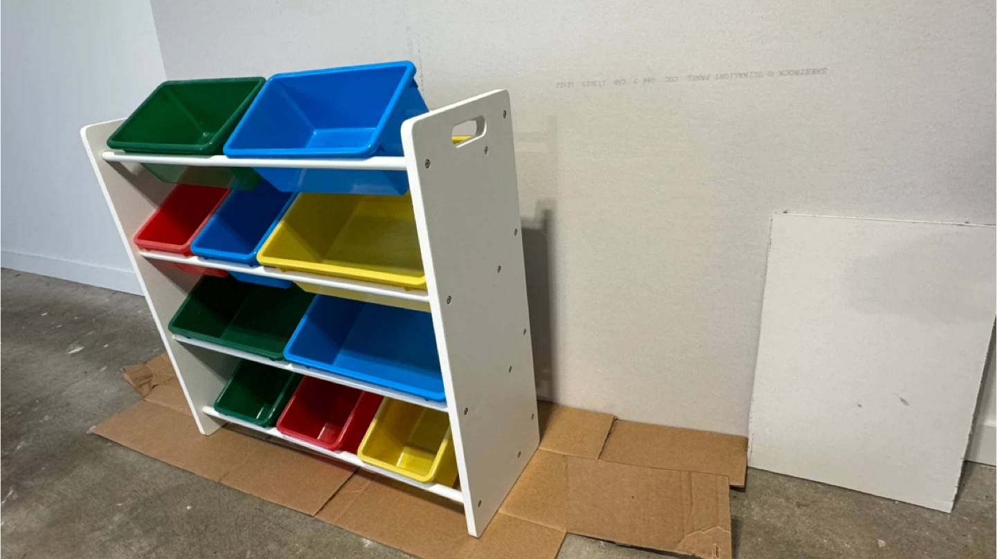 Kids Toy Organizer Storage Rack with Bins - photo 3