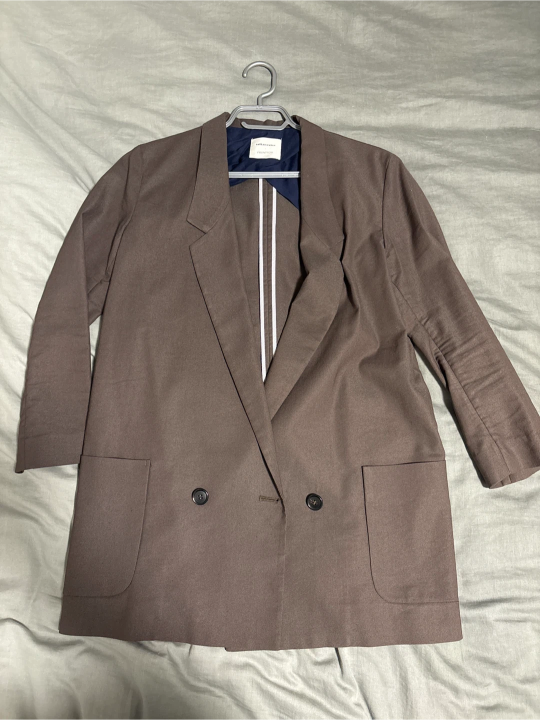 khaki brown Blazer Jacket Size S - made in Korea