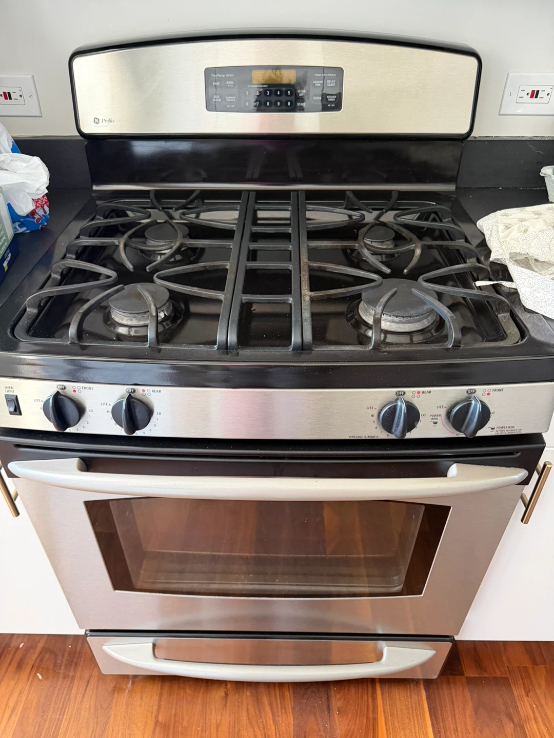 GE Profile Gas Range Stove Stainless Steel - photo 2