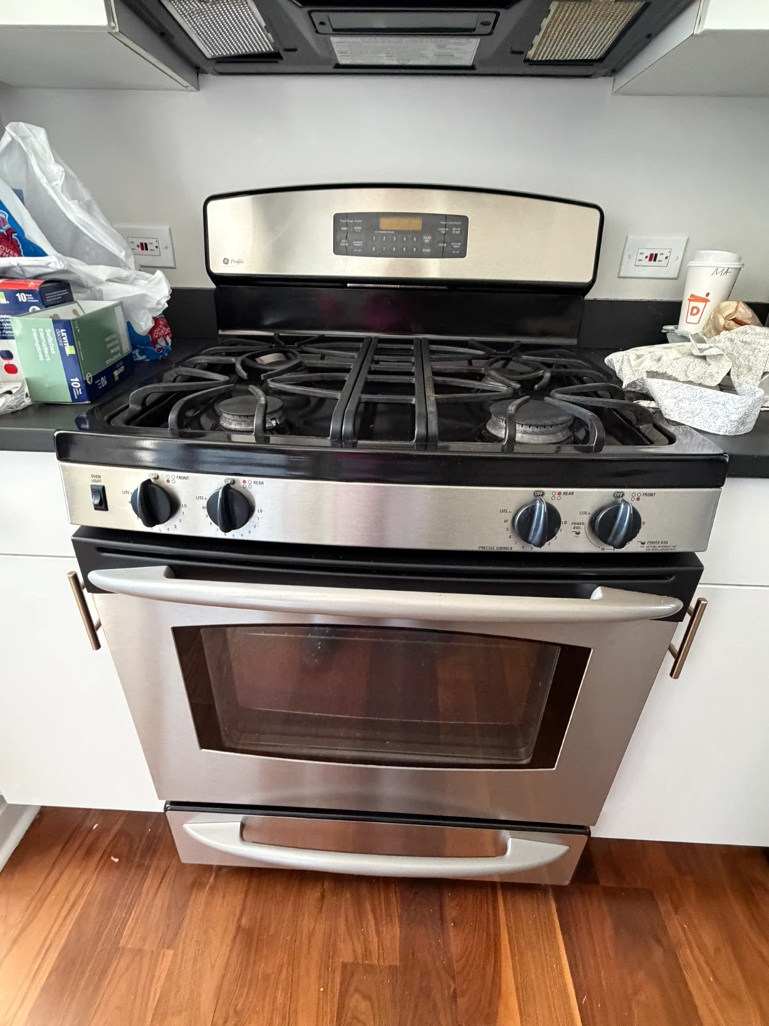 GE Profile Gas Range Stove Stainless Steel