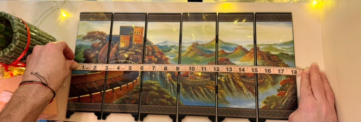 6-Panel Folding Screen Room Divider - Great Wall Design - photo 4