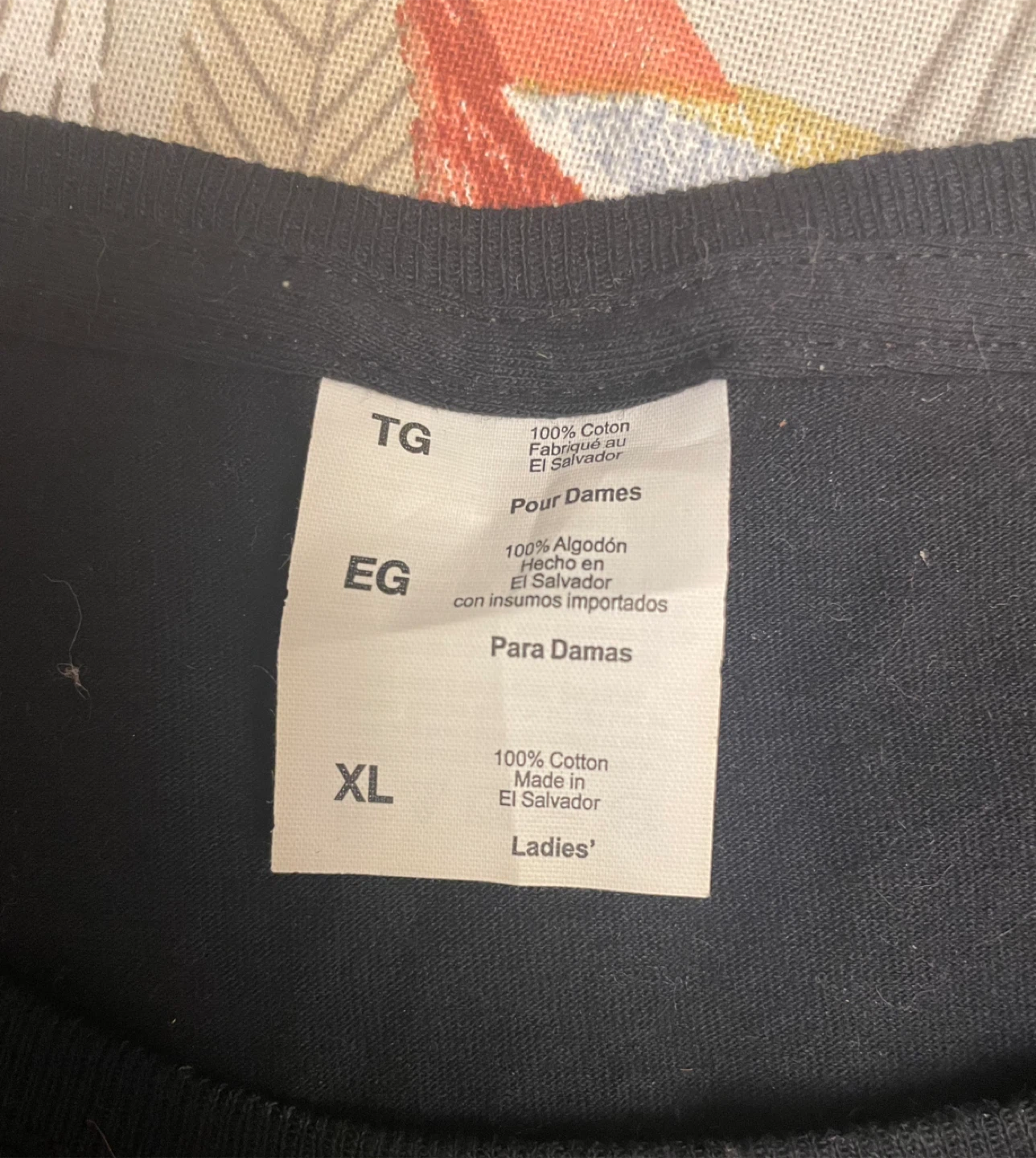 Black "nineteensewentytree " T-Shirt - XL - photo 3