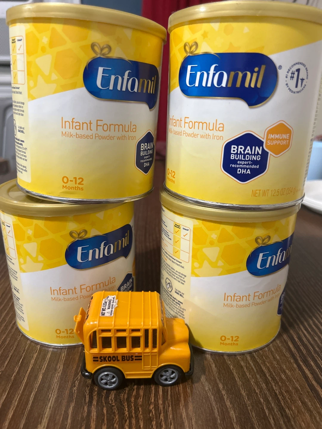 Enfamil Infant Formula Milk-Based Powder with Iron 4 Cans