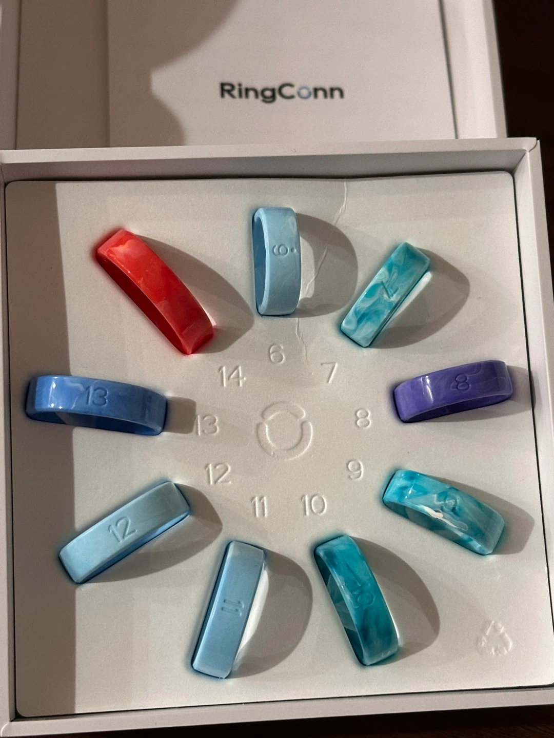 RingConn Smart Ring Silicone Bands - Set of 8 - photo 2