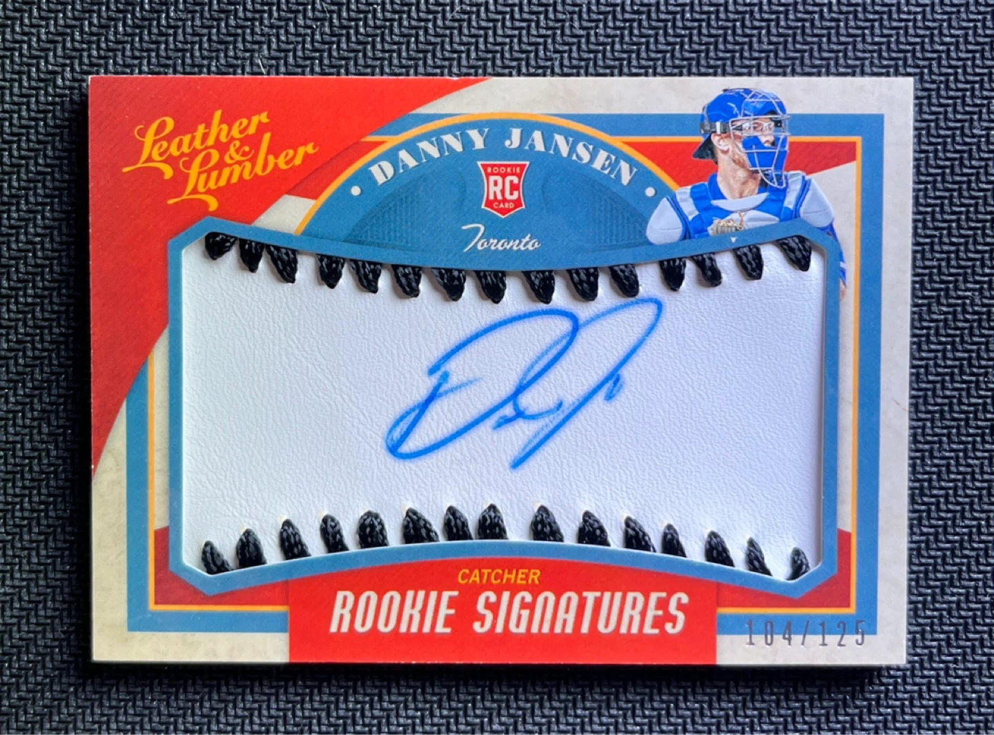 2019 Leather & Lumber Danny Jansen Rookie Auto /125