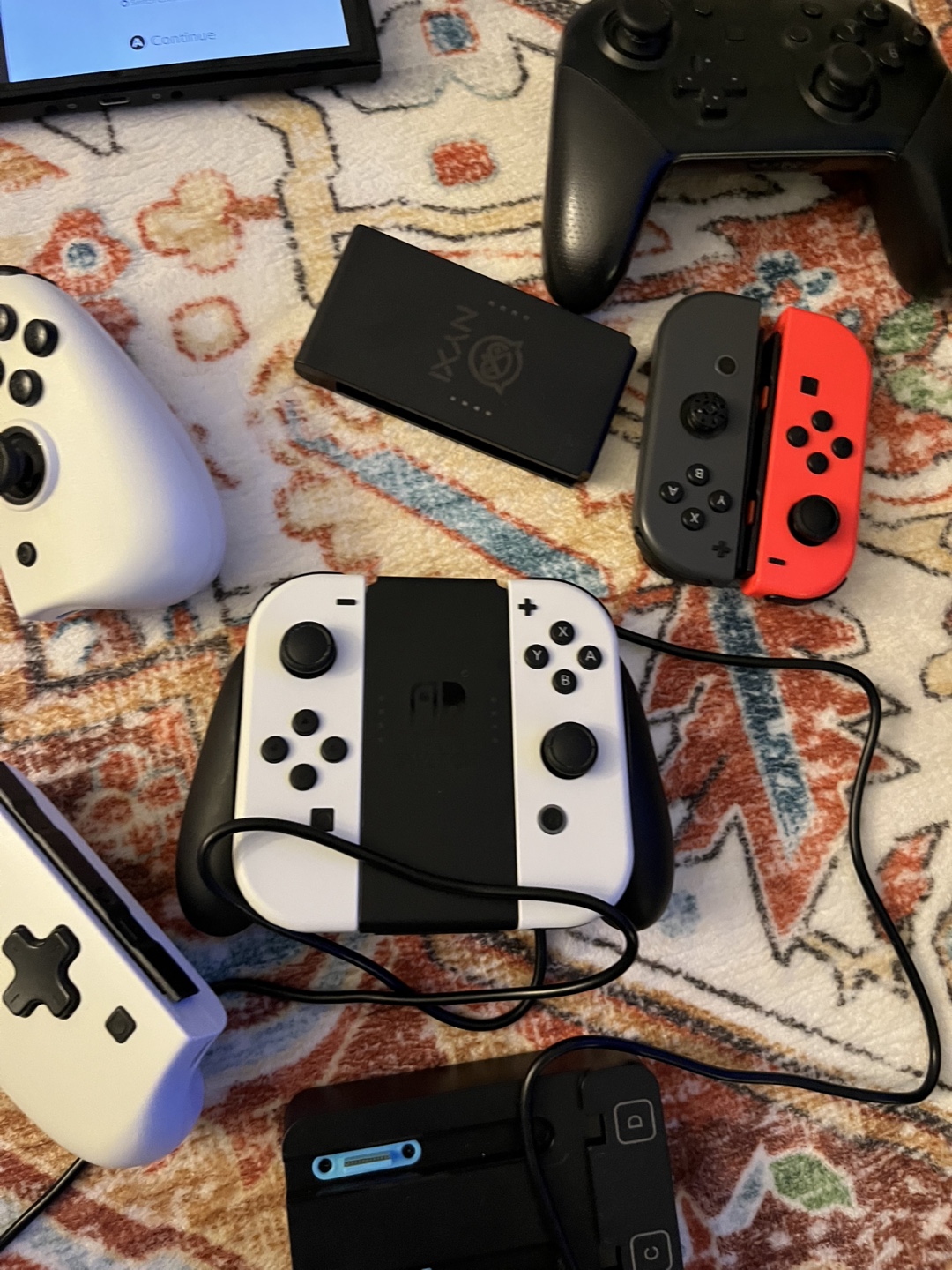 Nintendo Switch OLED Model w/ Pro Controller & Accessories - photo 4
