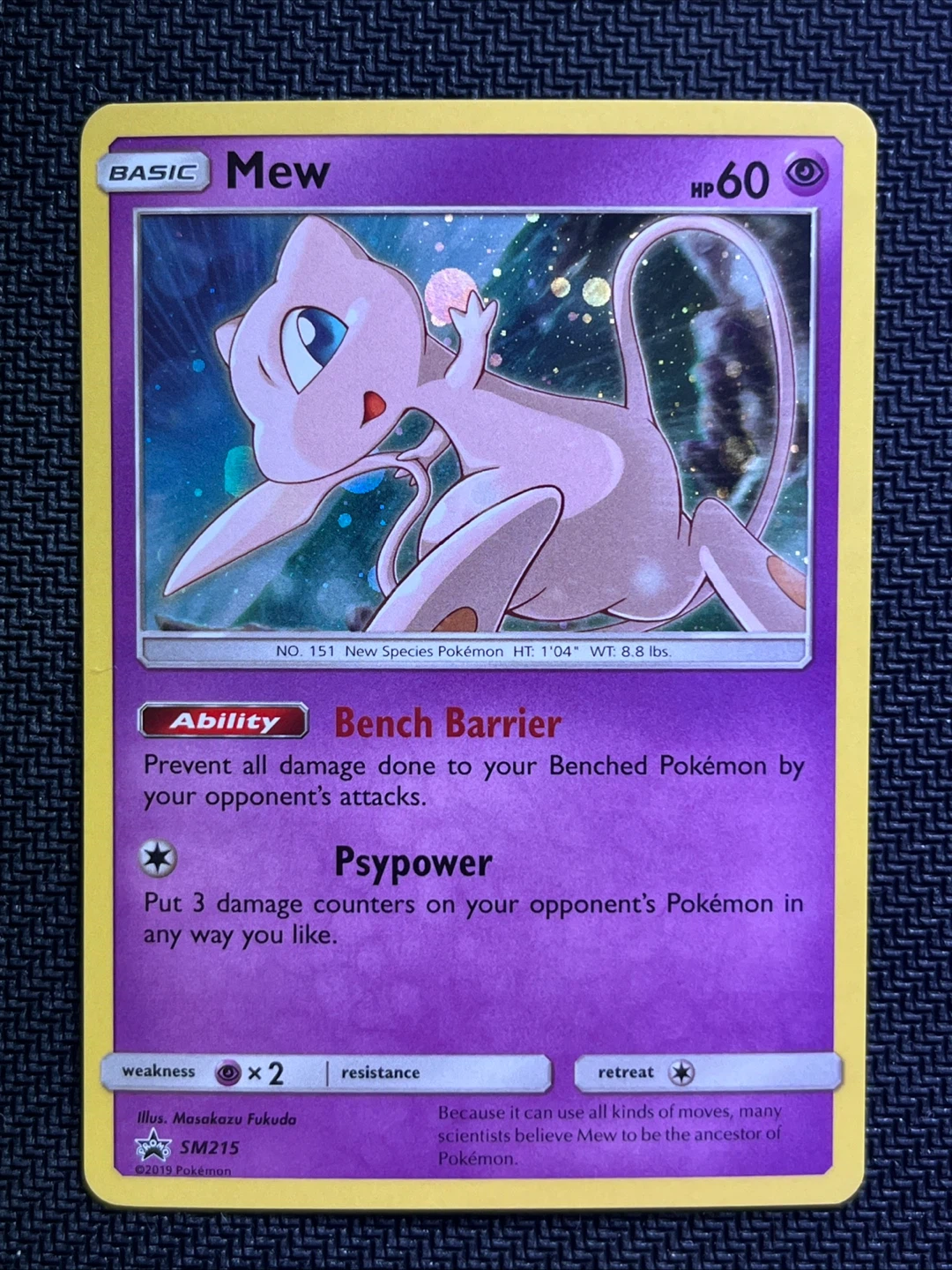 2019 Pokemon TCG - Mew SM215 - Sun & Moon Black Star Promo